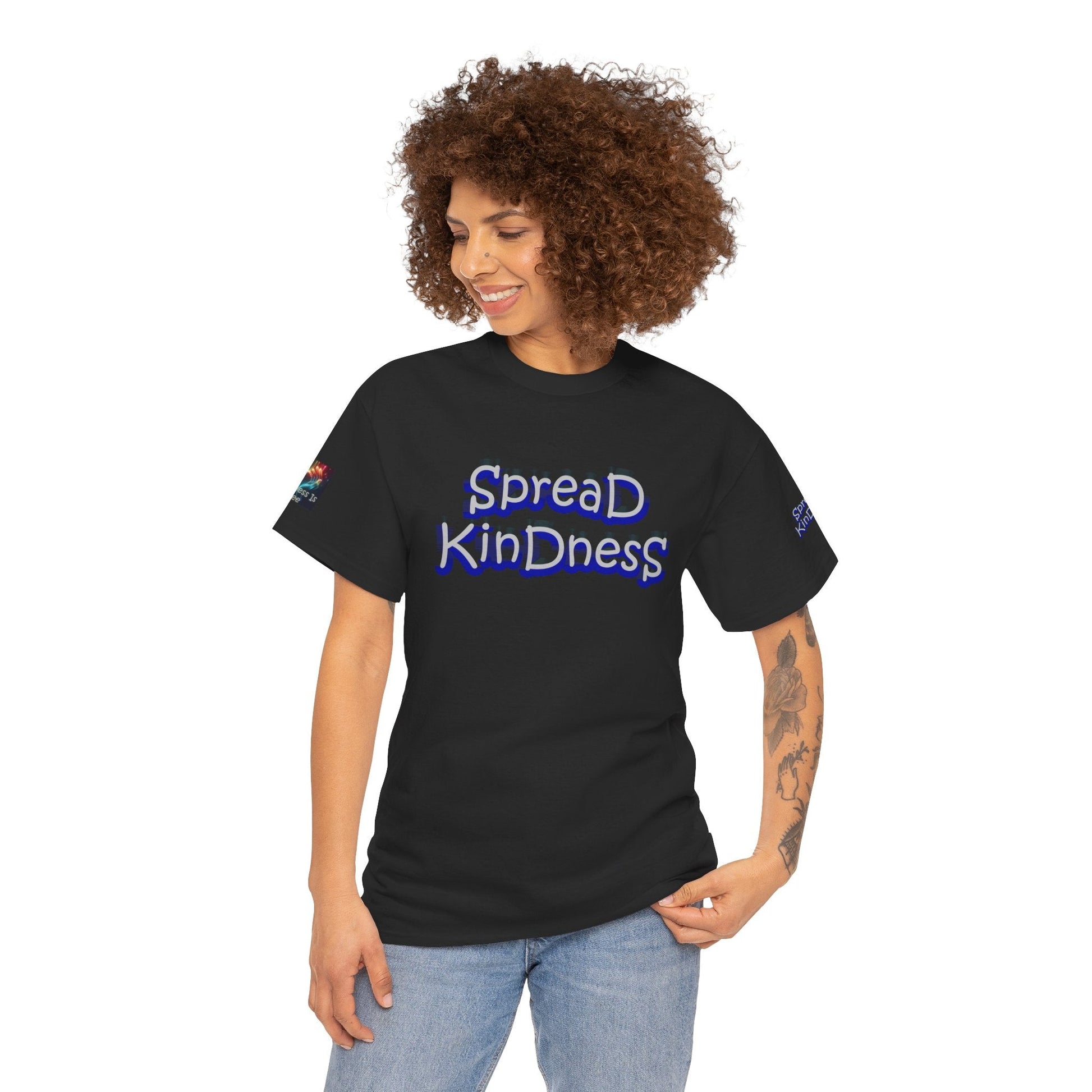 Unisex Heavy Cotton T-shirt - Spread Kindness - Kindness Is Free