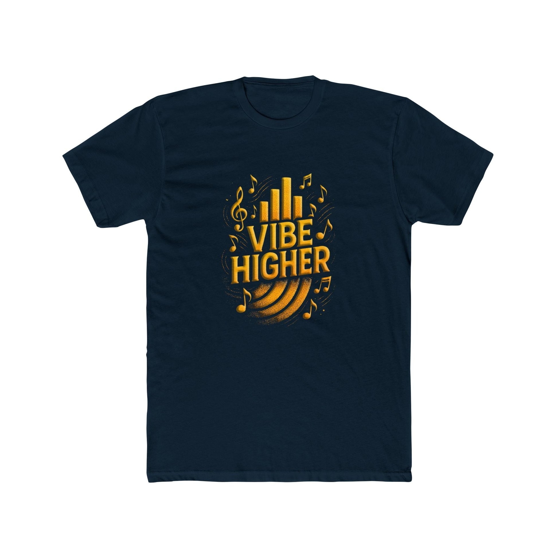 Vibe Higher Crew T-Shirt - Everyday Casual Wear, Unisex Cotton Shirt