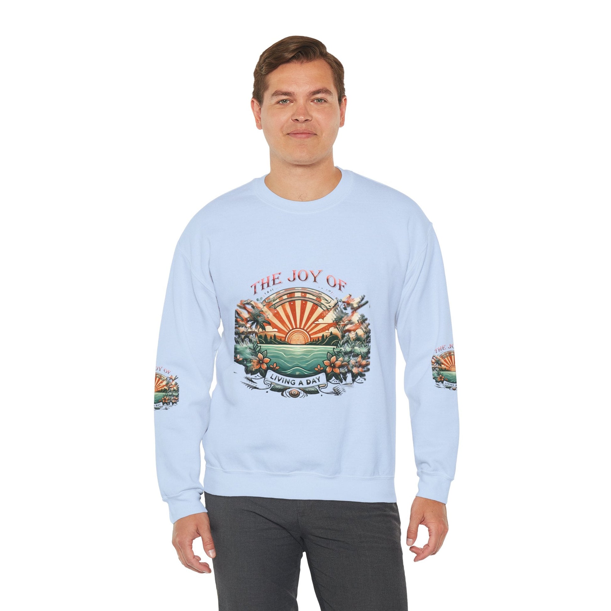 Unisex Heavy Blend - Crewneck Sweatshirt- The Joy Of Living a Day