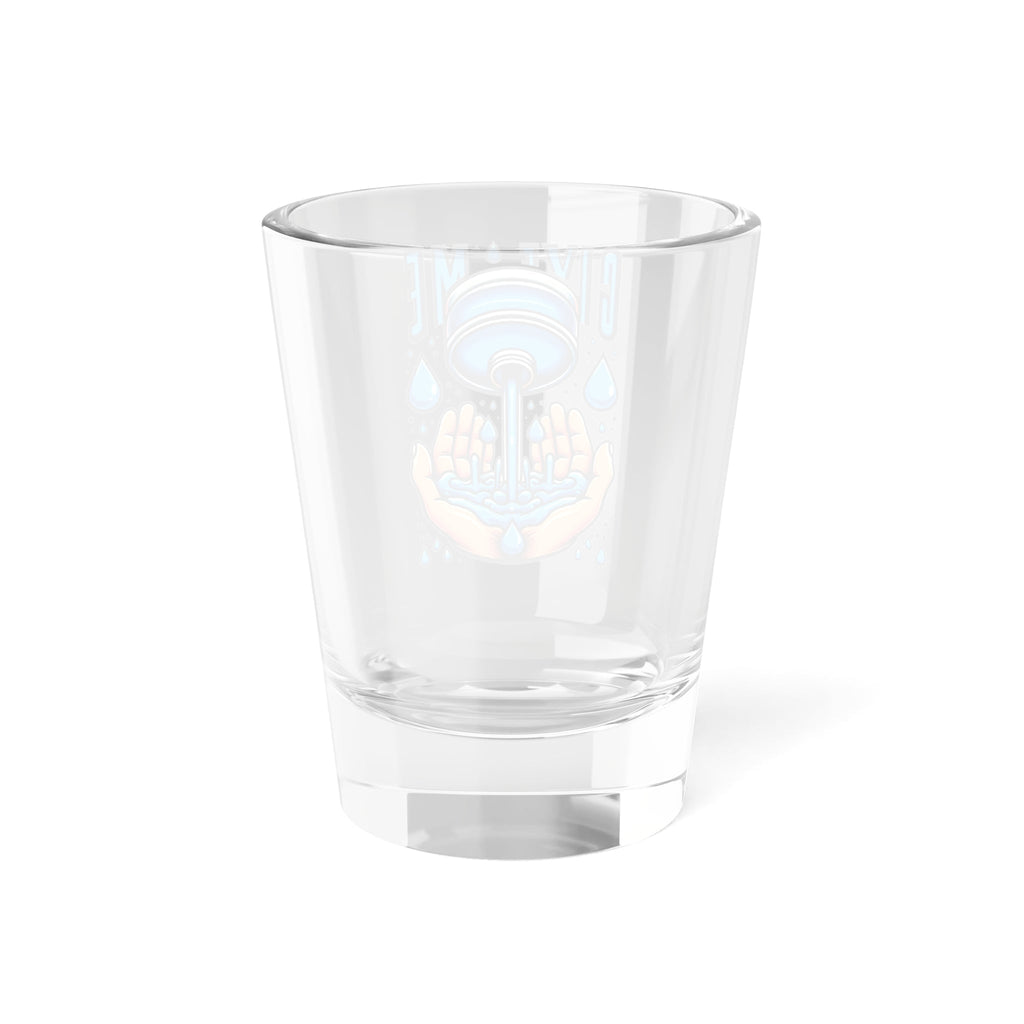 5oz Give Me Water Shot Glass with vibrant design, ideal for parties and gatherings.
