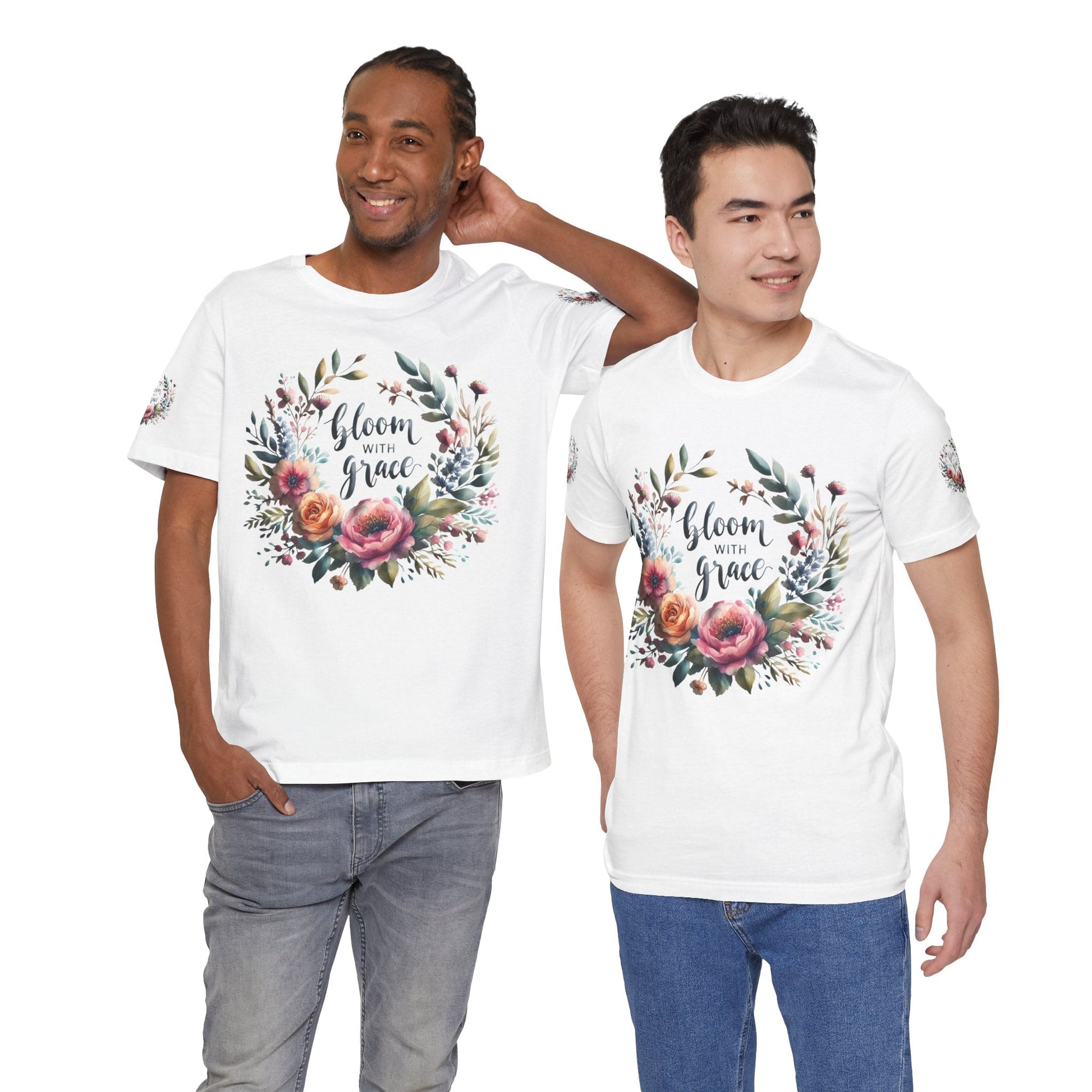 Floral Inspirational T-shirt | Graceful & Vibrant Everyday Wear