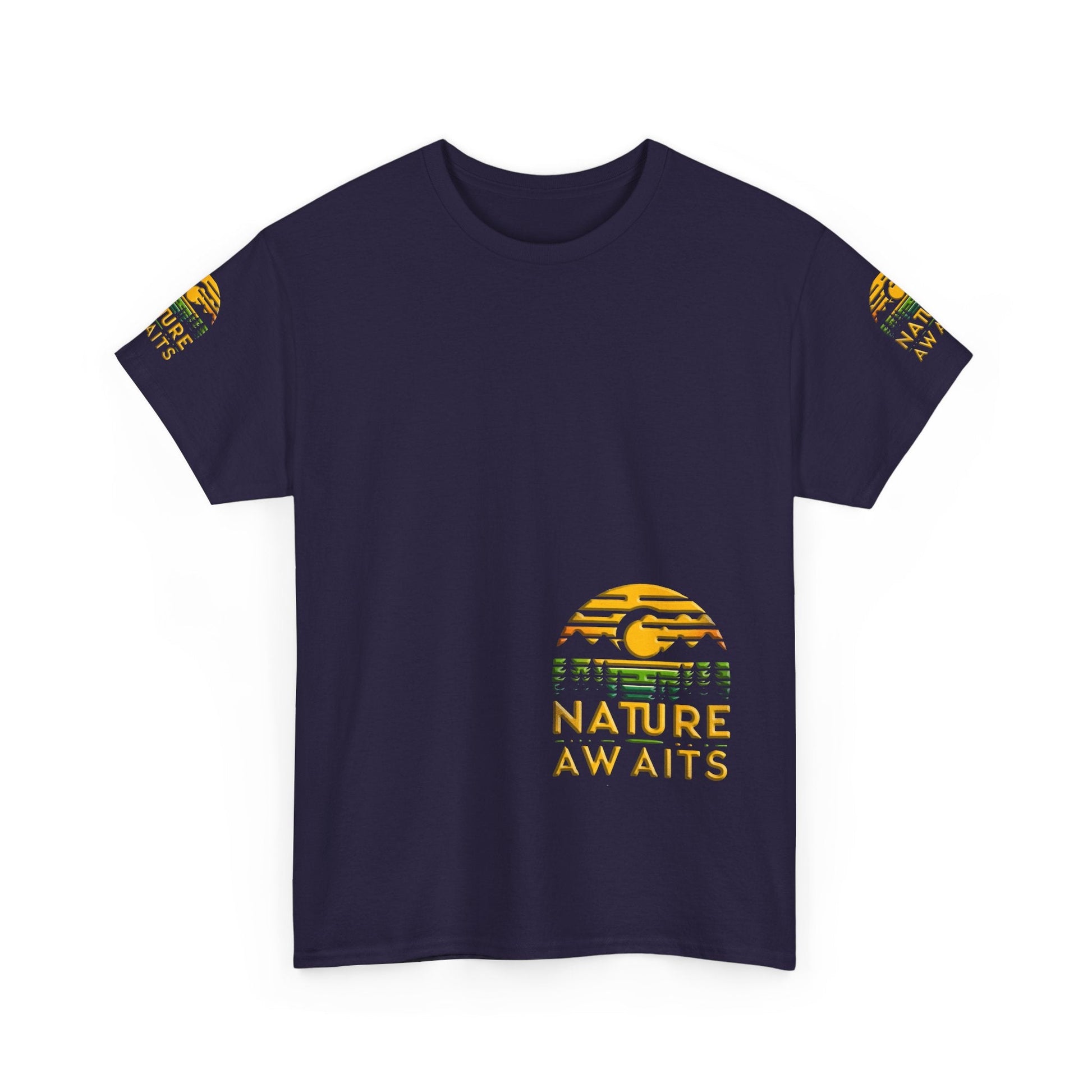 Unisex Heavy Cotton t-shirt Nature Awaits t-shirtt for Comfort