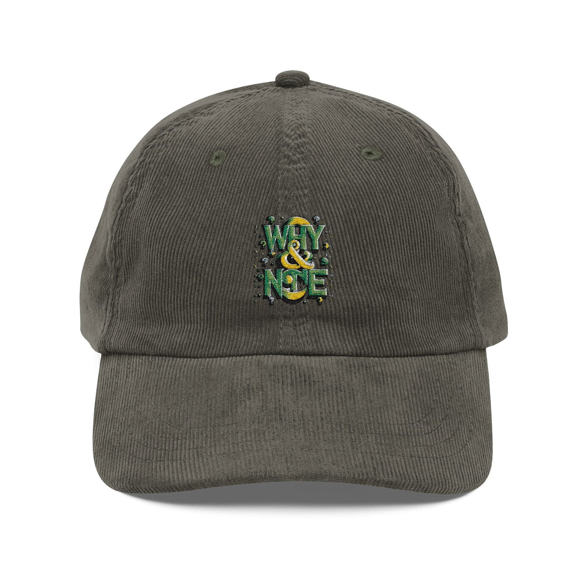 Vintage Corduroy Cap with Embroidery - Stylish Retro Hat for Every Occasion