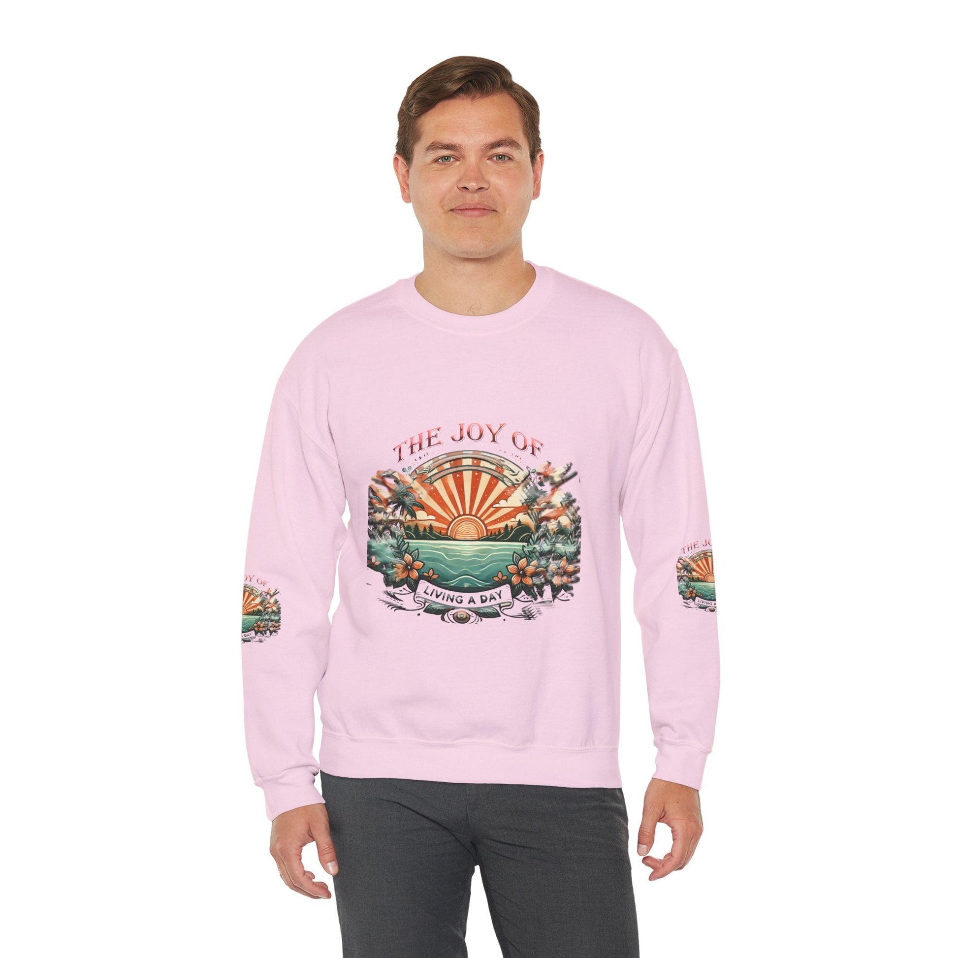 Unisex Heavy Blend - Crewneck Sweatshirt- The Joy Of Living a Day