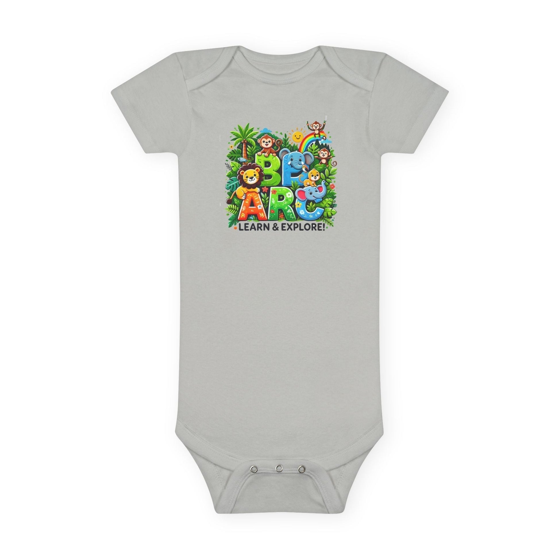Baby Short Sleeve Onesie - Learn and Explore - Comfort for Little Ones