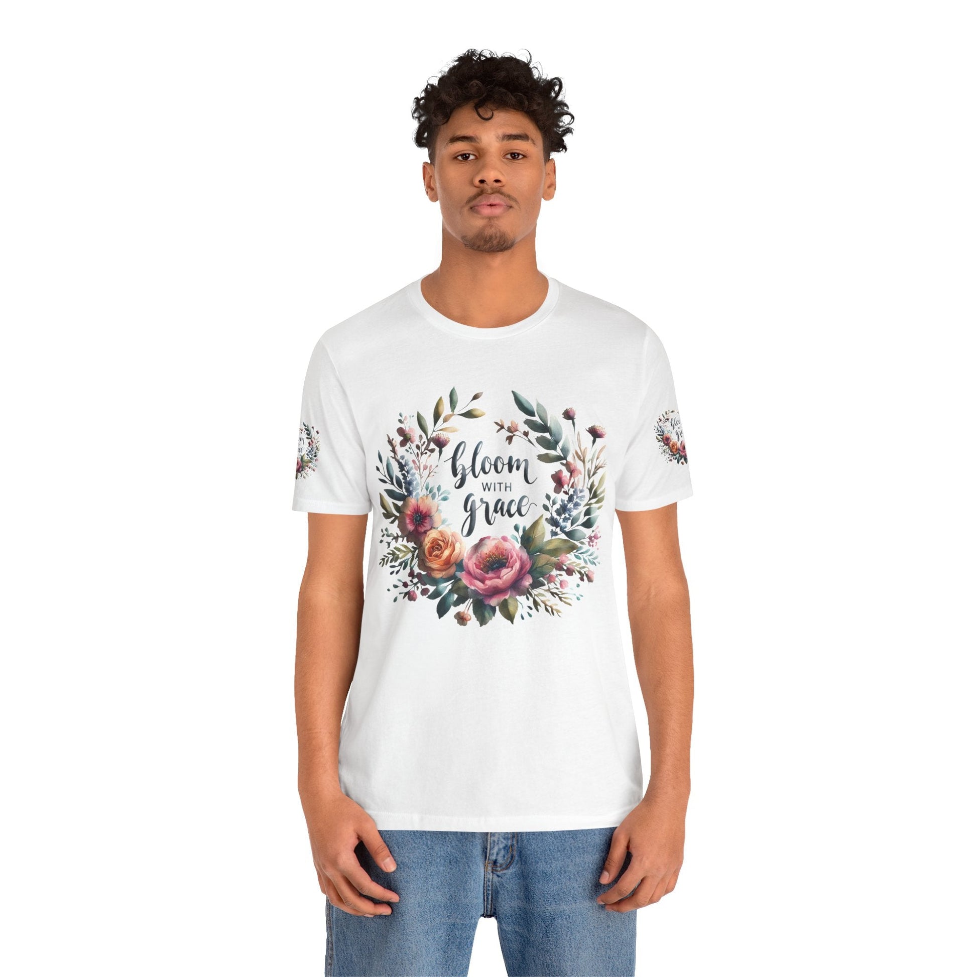 Floral Inspirational T-shirt | Graceful & Vibrant Everyday Wear
