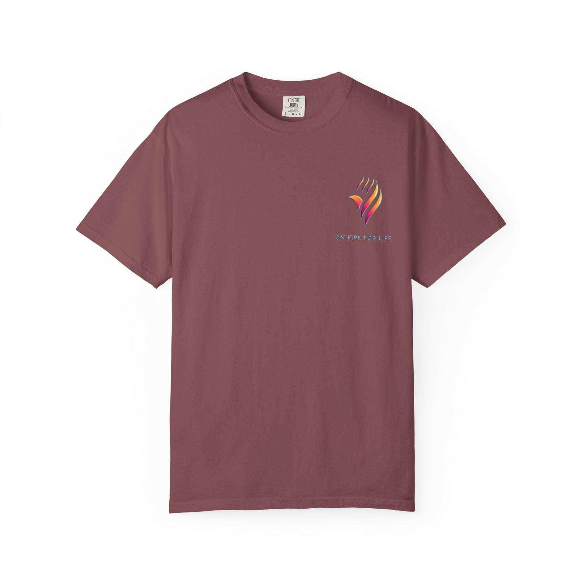 Unisex Garment-Dyed T-shirt - On Fire for Life Ethically Made
