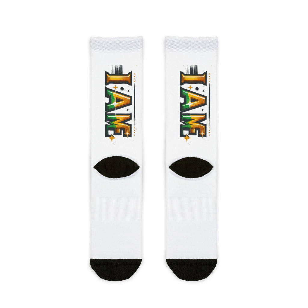 Sublimation Crew Socks - 'Say Who You Are' Bold & Comfortable