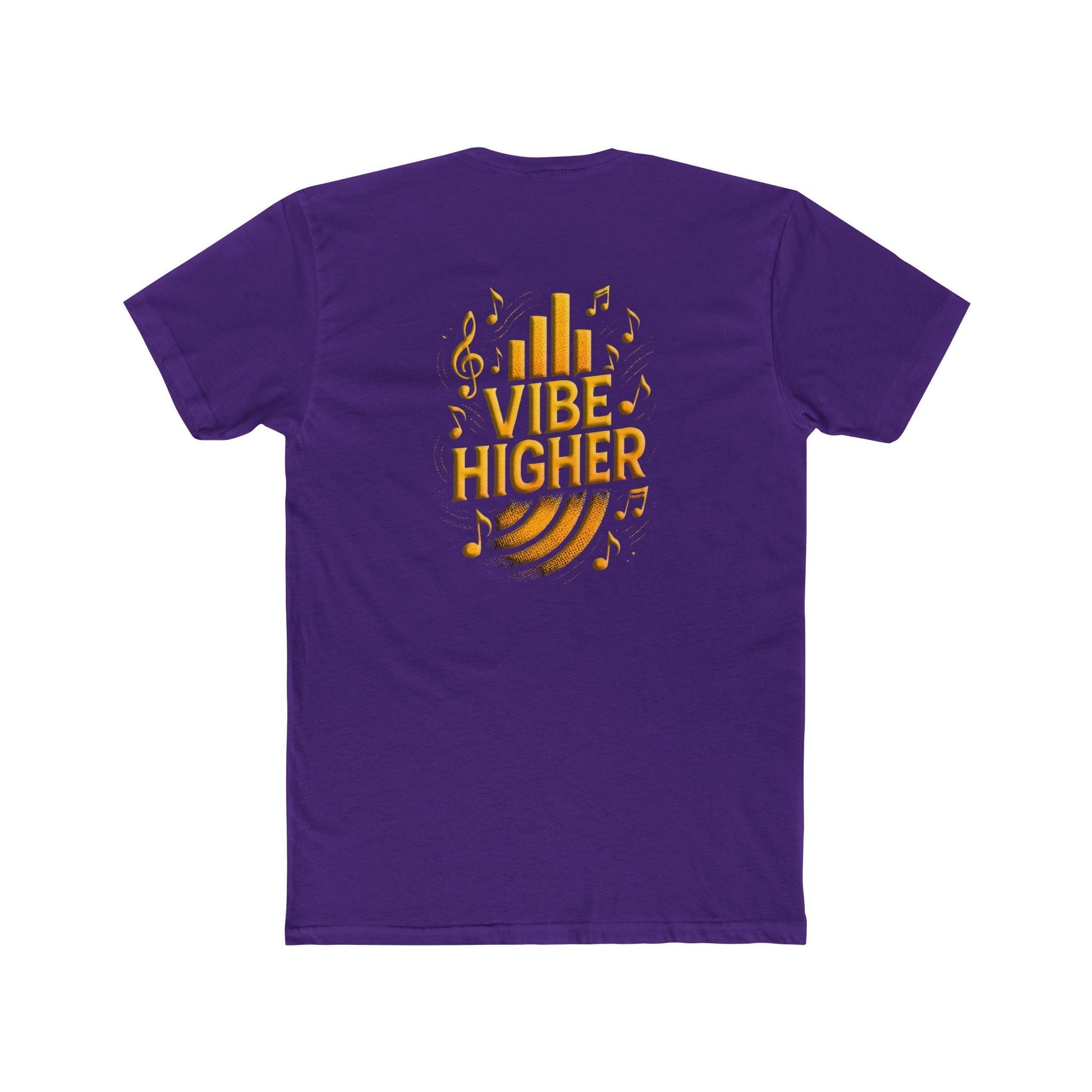 Vibe Higher Crew T-Shirt - Everyday Casual Wear, Unisex Cotton Shirt