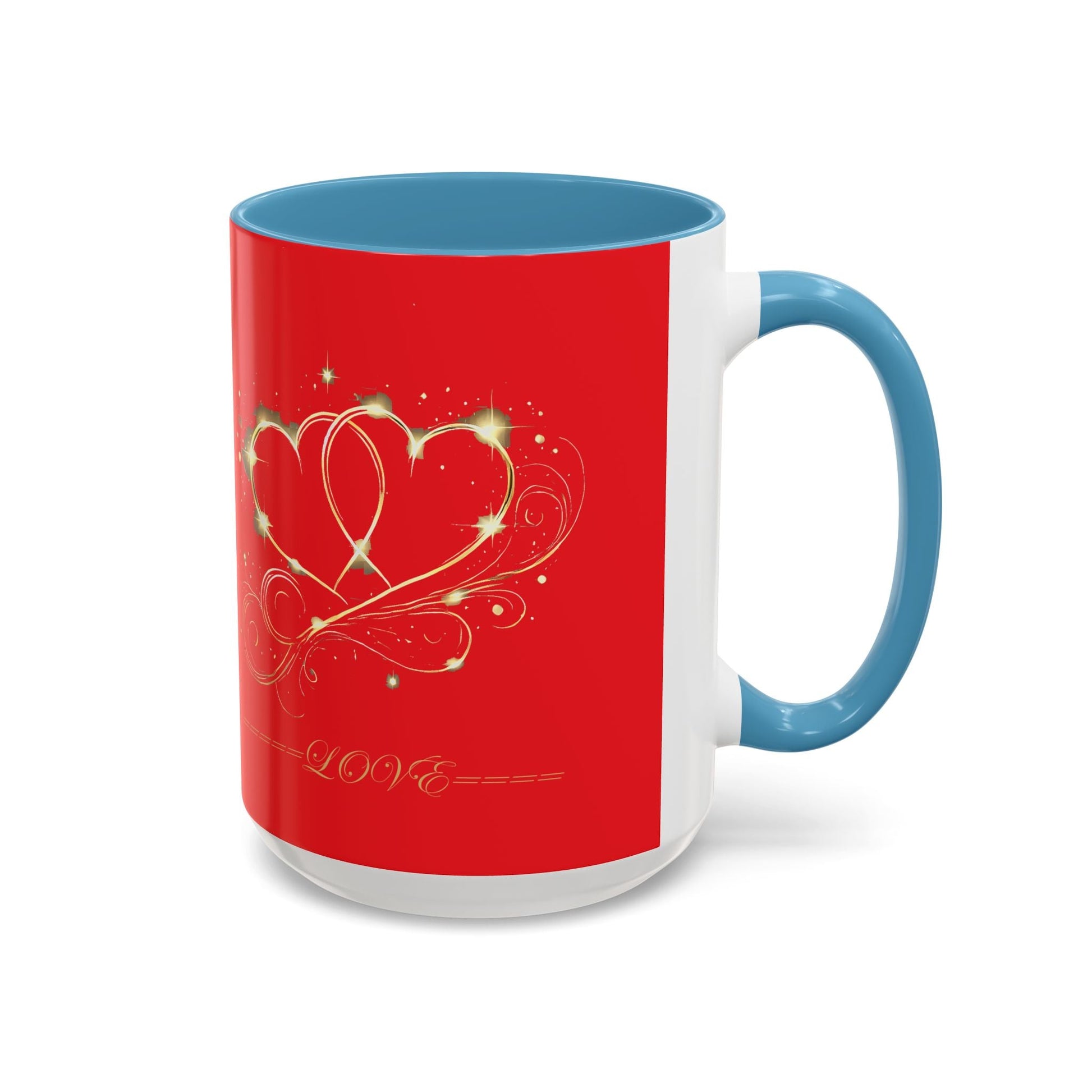 Accent Coffee Mug - (11, 15oz) Valentine Mug Special Bold Color