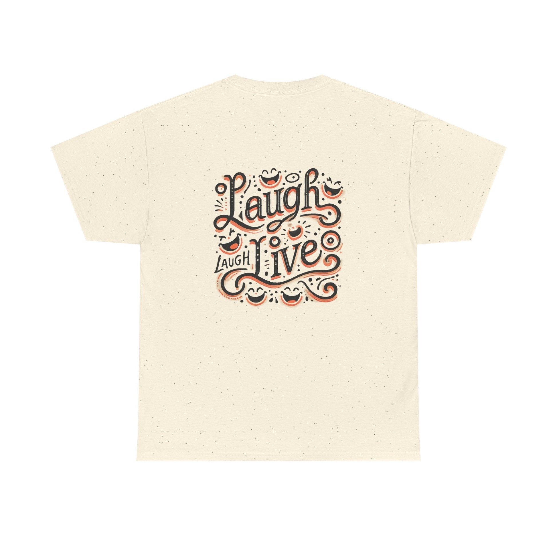 Unisex Heavy Cotton T-shirt  - Laugh Live III Built for Everyday Style