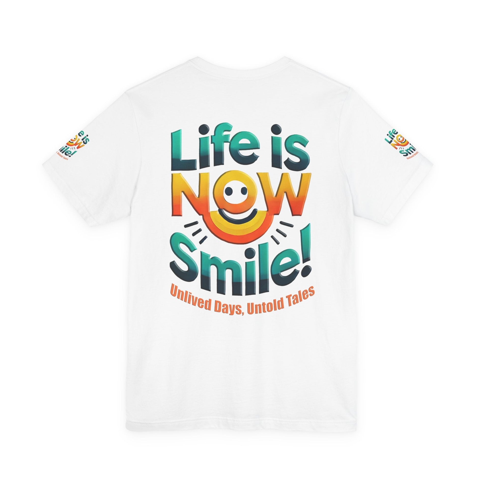 Unisex Jersey Short Sleeve T-shirt - Life Is Now Smile -Classic Fit