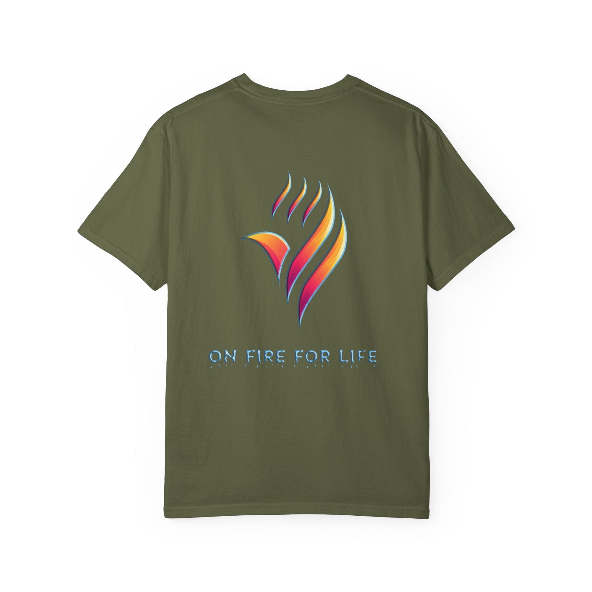 Unisex Garment-Dyed T-shirt - On Fire for Life Ethically Made