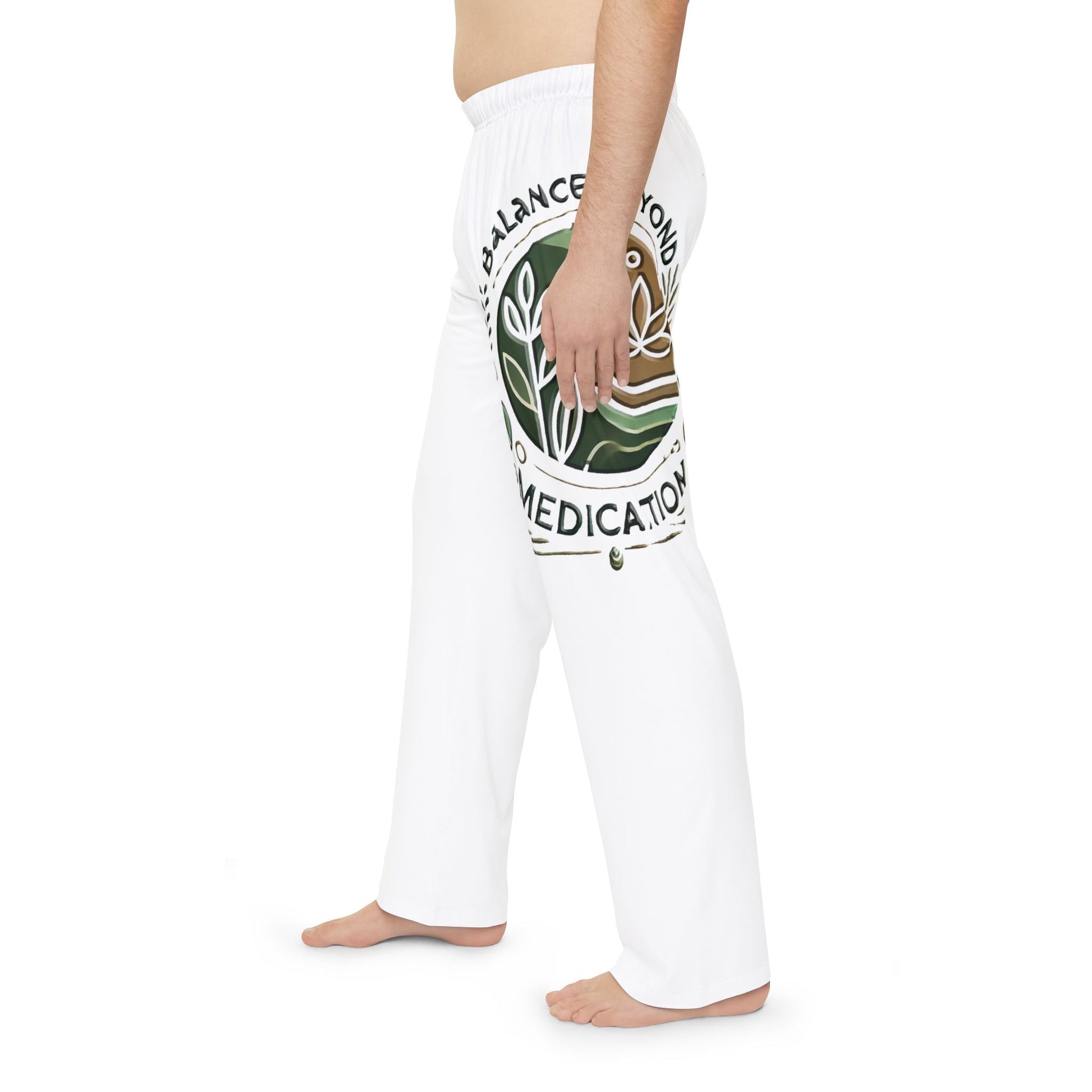 Mens Pajama Pants - (AOP) Balance Beyond Medication Silky Soft Comfort