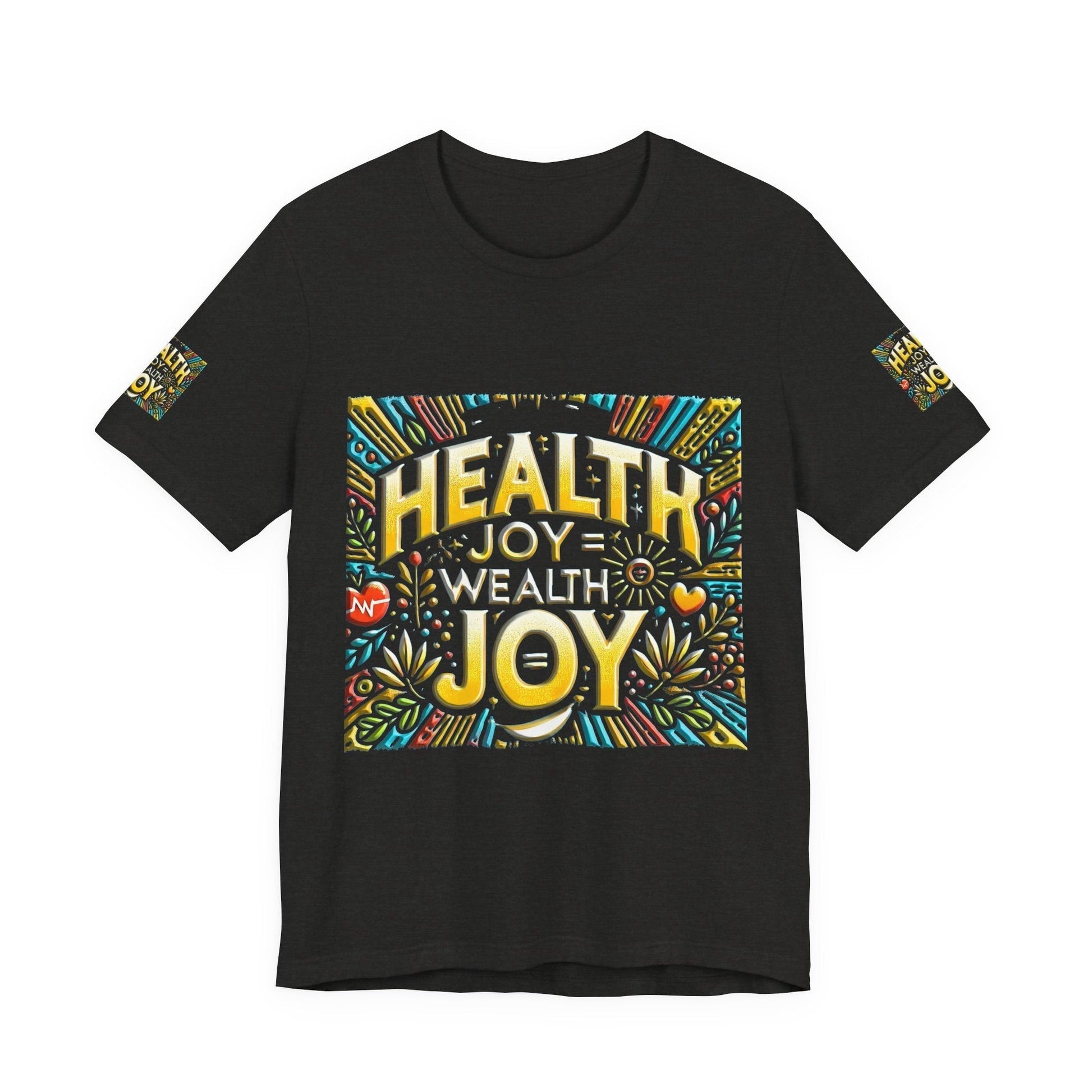 Unisex Jersey Short Sleeve T-shirt – Health Joy - Wealth Joy | Comfy Fit