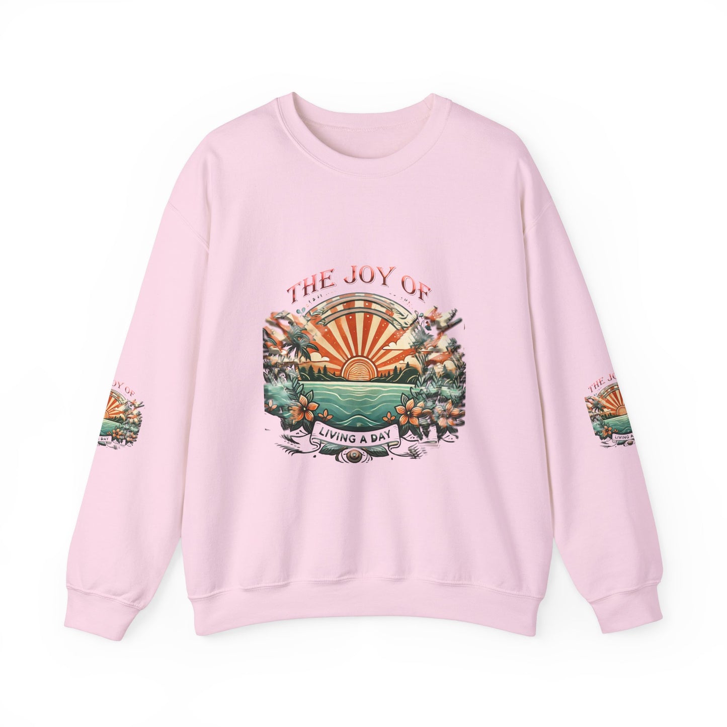 Unisex Heavy Blend™ Crewneck Sweatshirt" The Joy Of Living a Day"