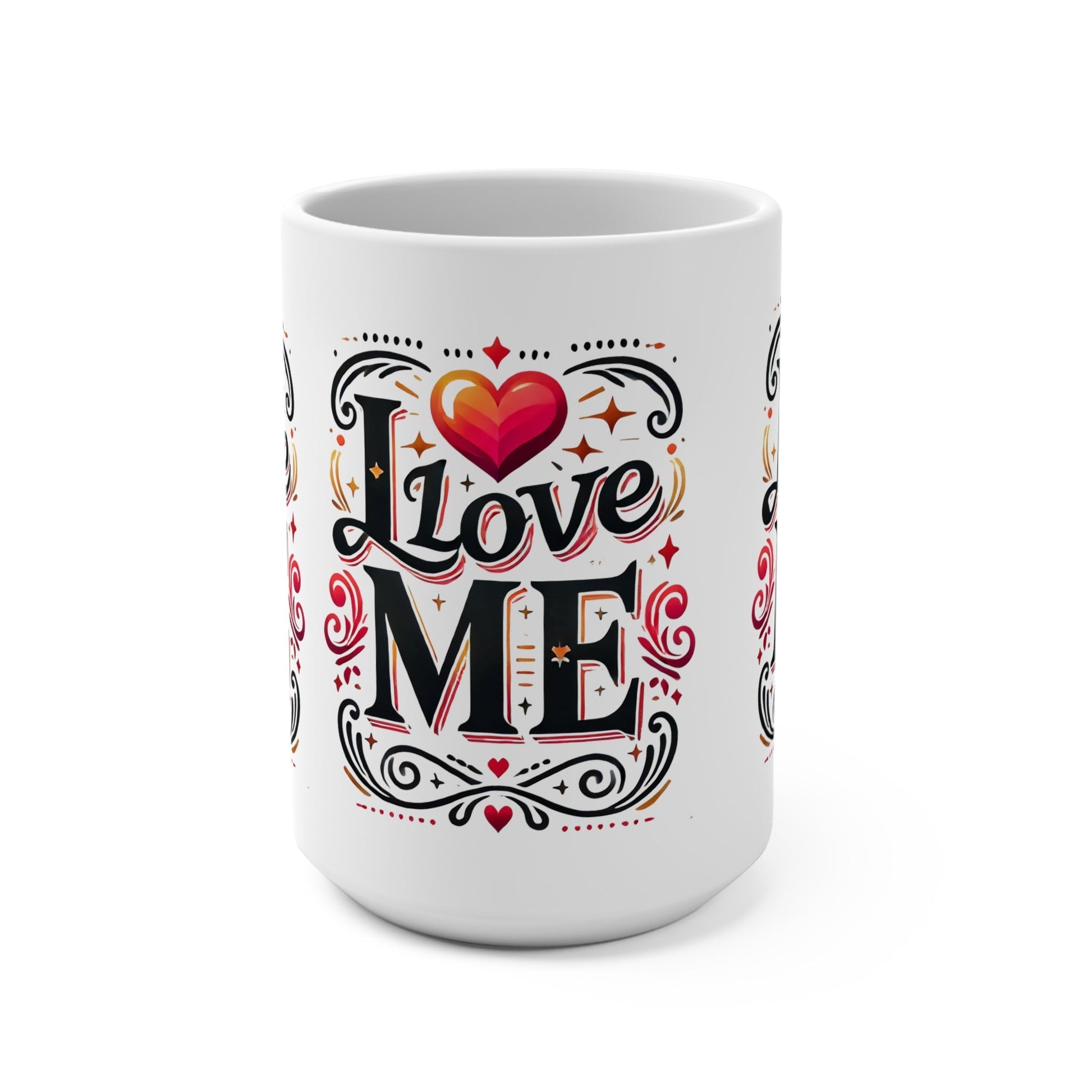 Self-Love Mug – 15oz Ceramic Cup with Inspiring, Colorful Design