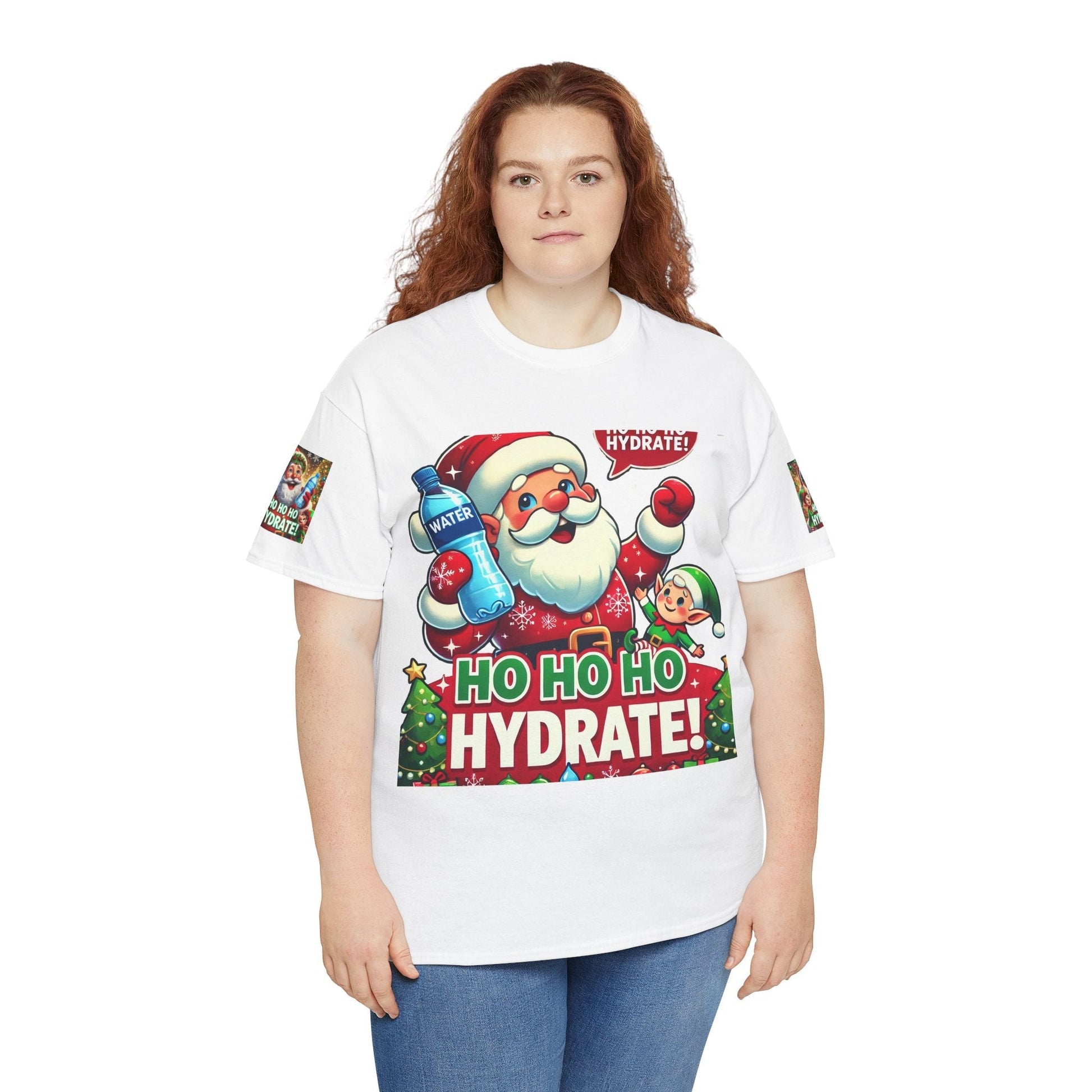 Unisex Heavy Cotton T-shirt - Christmas Tee- Have A Happy Season