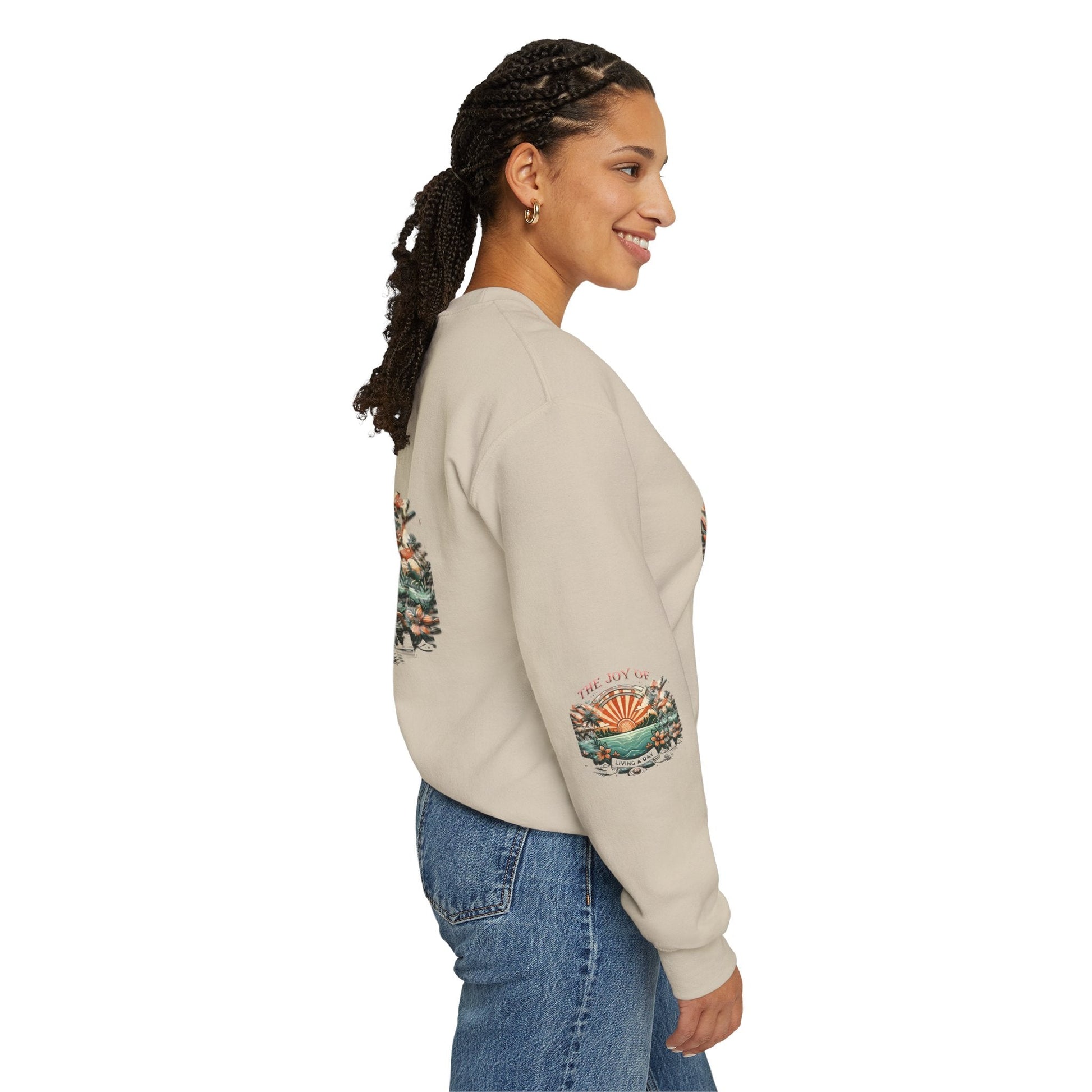 Unisex Heavy Blend - Crewneck Sweatshirt- The Joy Of Living a Day