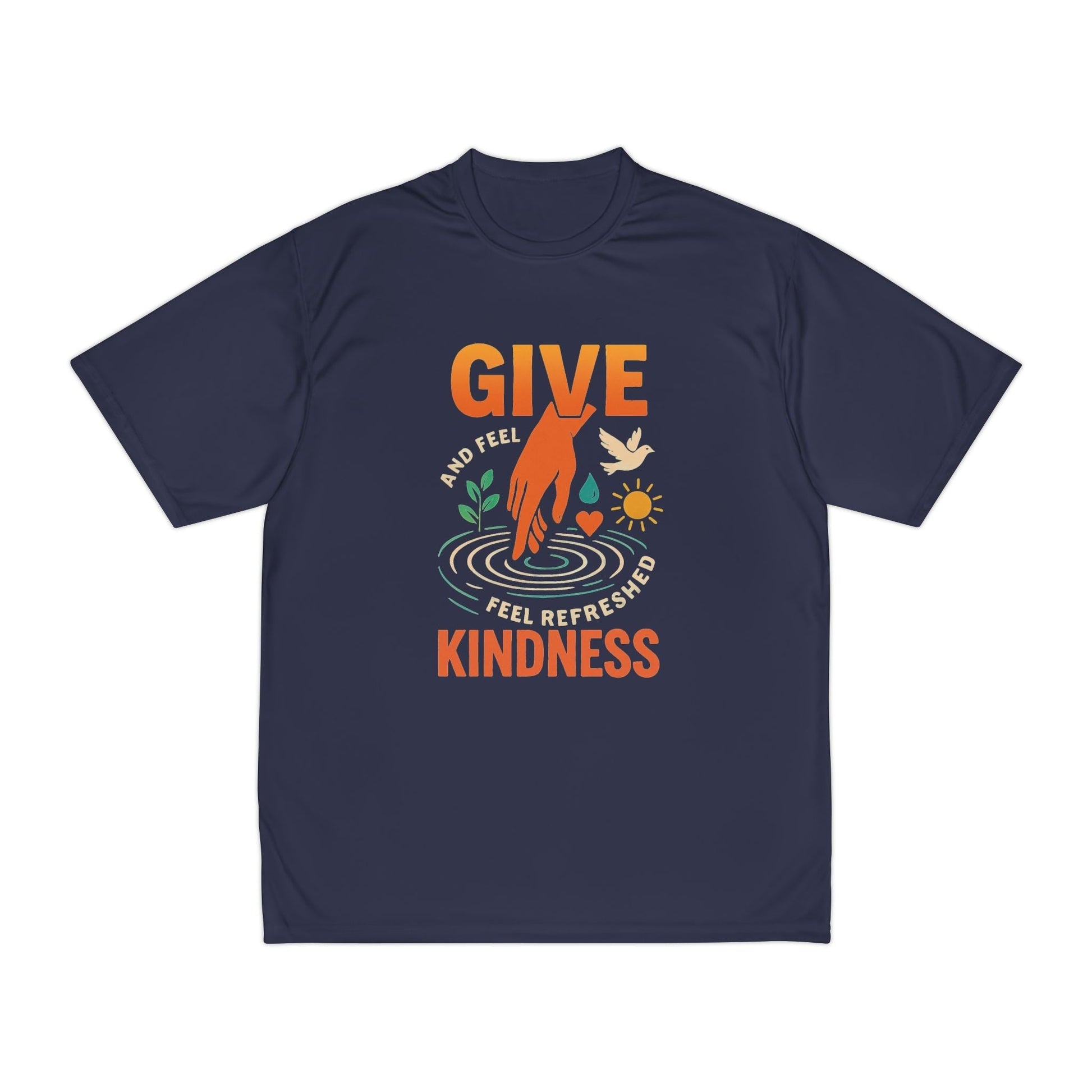 Mens Performance T-Shirt for Fitness & Kindness-Inspired Style