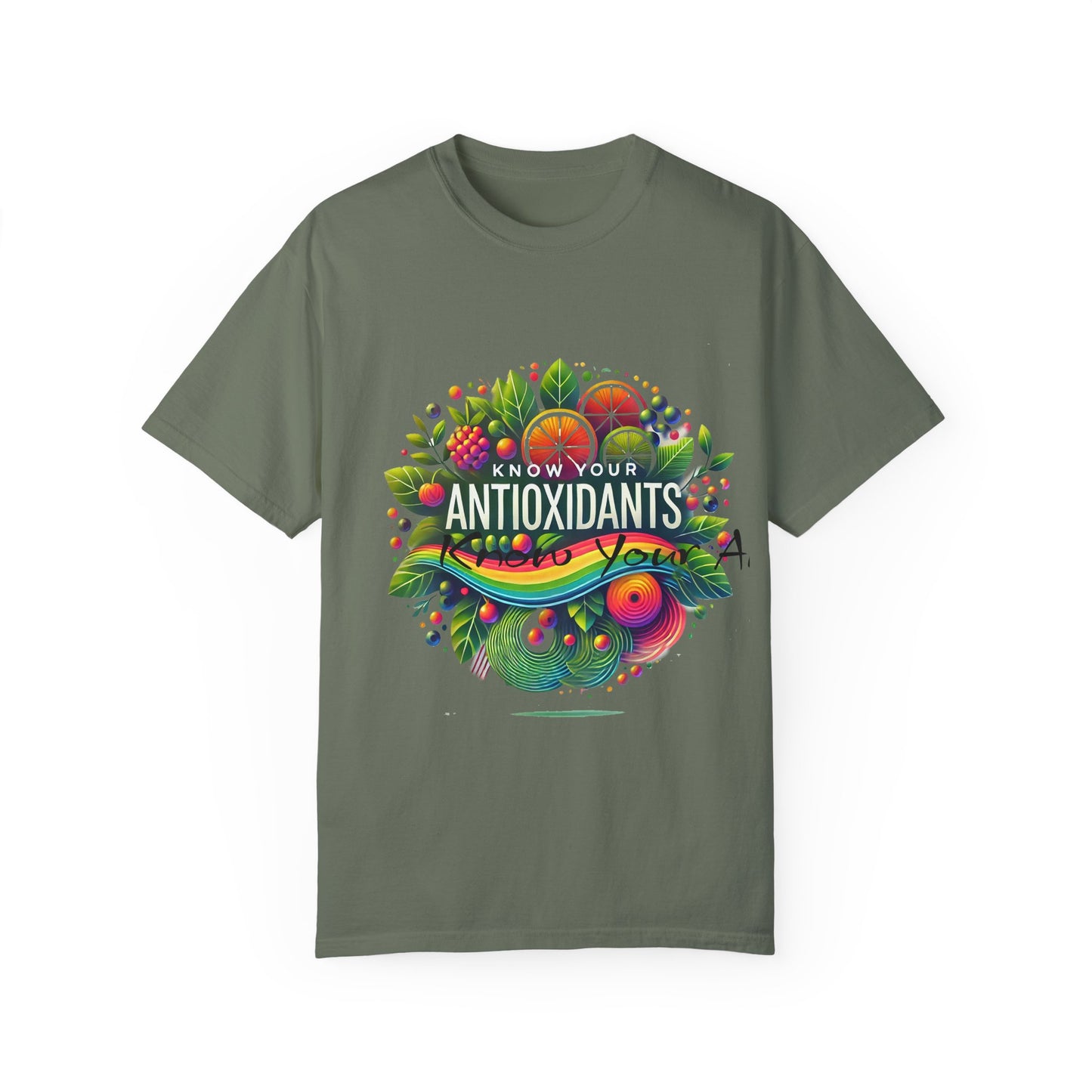 Unisex Garment-Dyed T-shirt" Know Your Antioxidants"