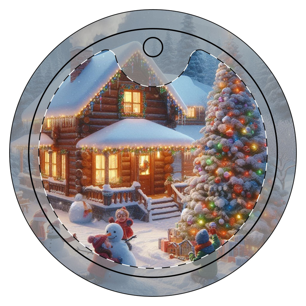 Custom Ceramic Ornaments - Printed 2 Sides Holiday Decor