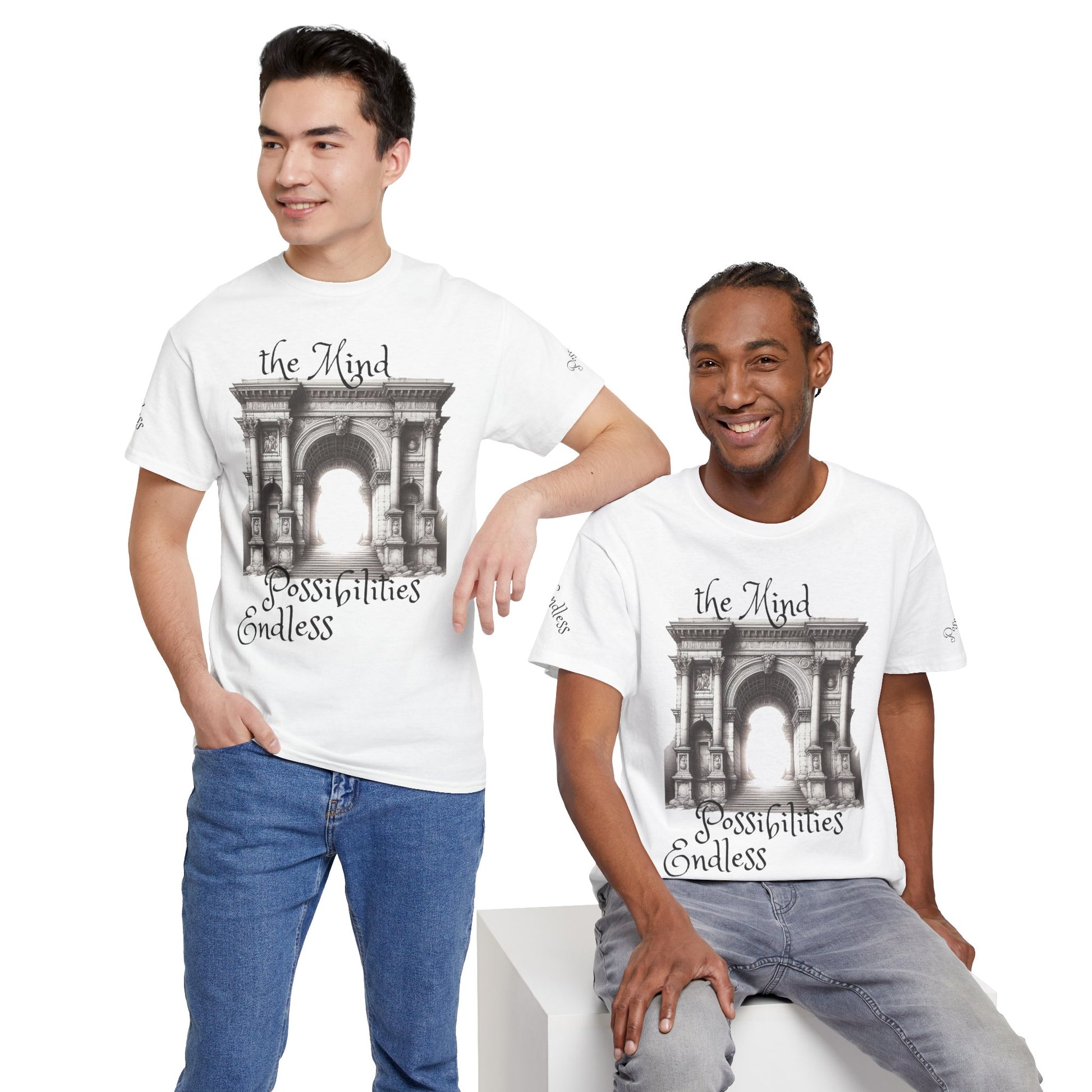 Unisex Heavy Cotton T-shirt - The Mind - Endless Possibilities Endless