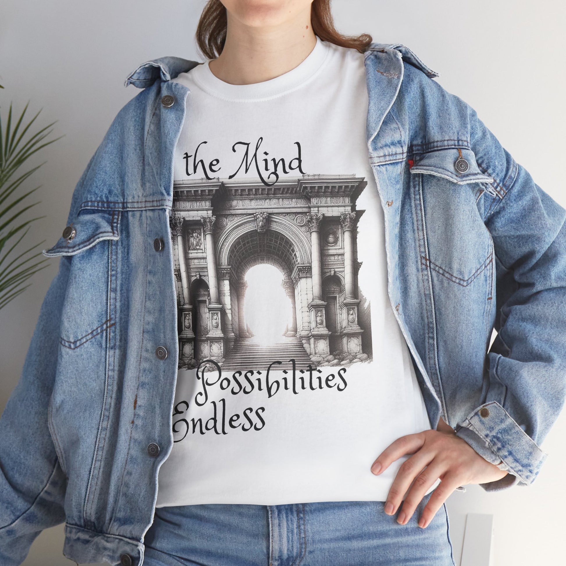 Unisex Heavy Cotton T-shirt - The Mind - Endless Possibilities Endless