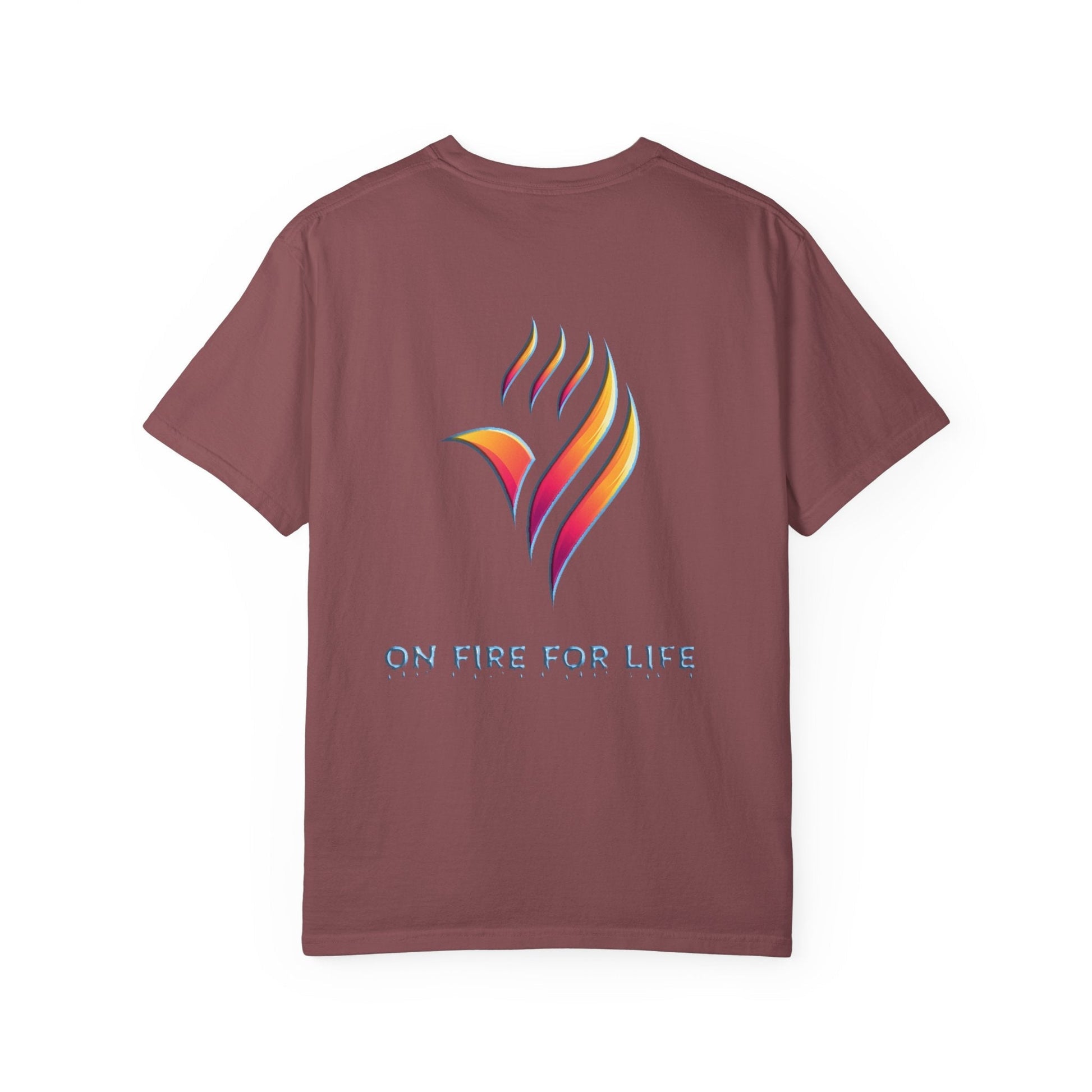 Unisex Garment-Dyed T-shirt - On Fire for Life Ethically Made