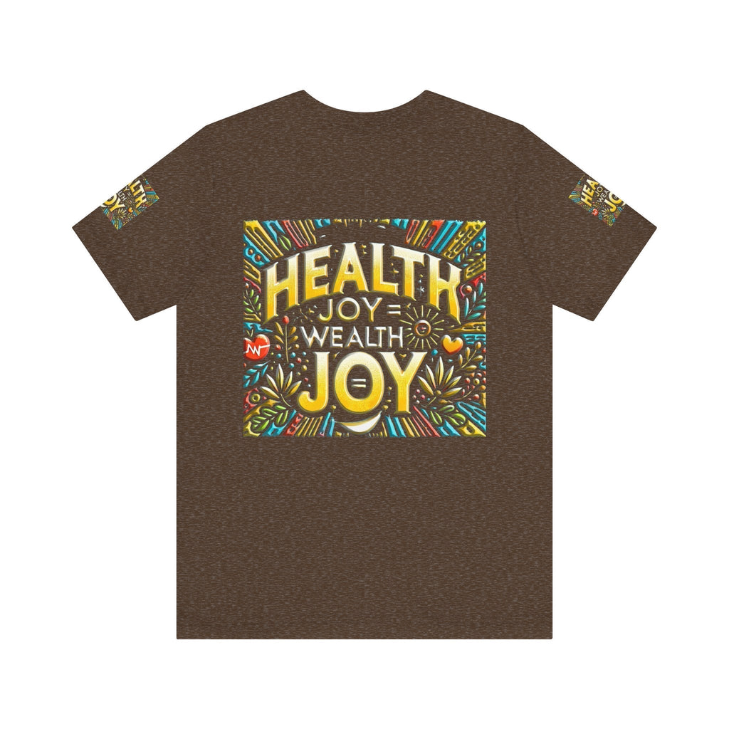 Unisex Jersey Short Sleeve T-shirt – Health Joy - Wealth Joy | Comfy Fit