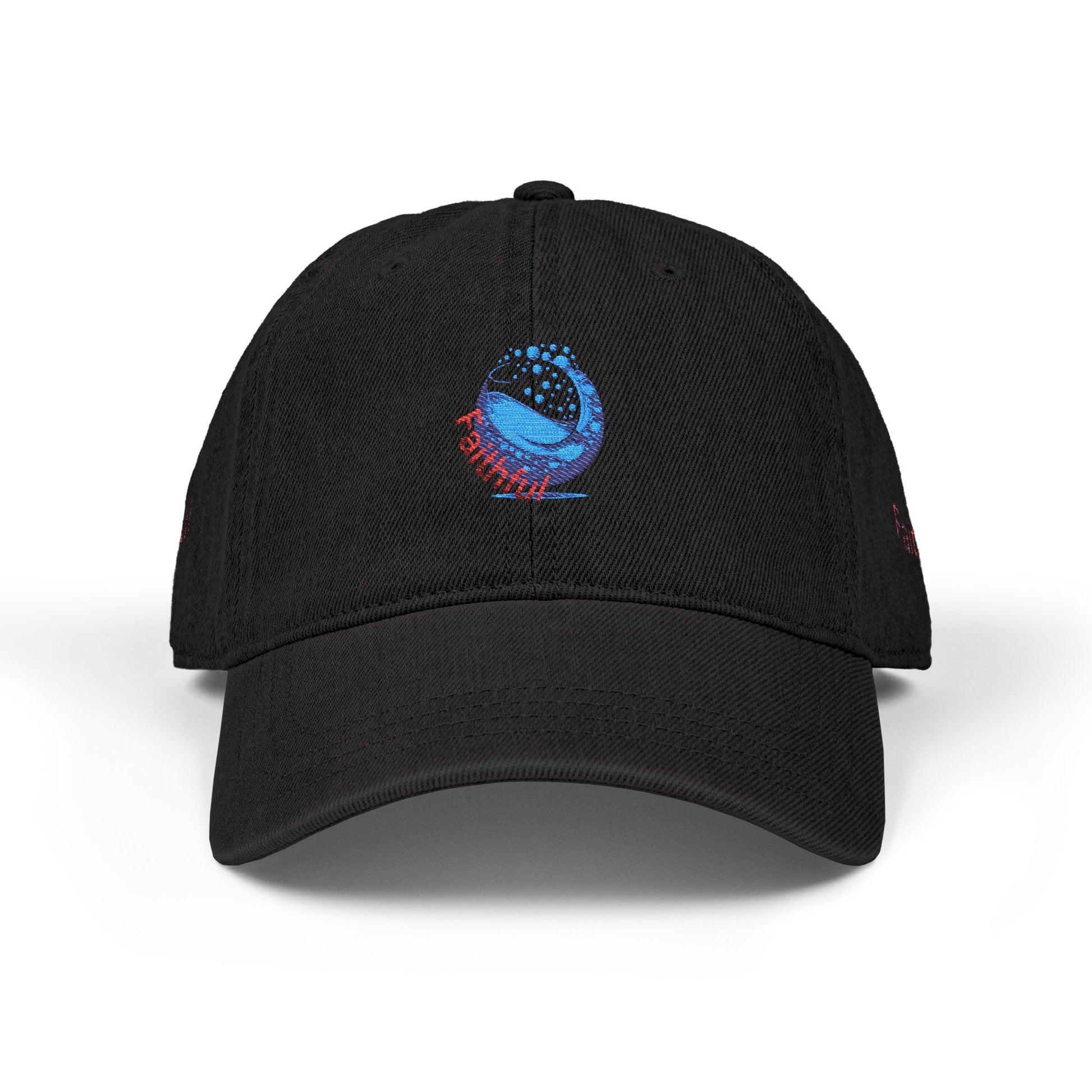Denim Hat Faithful - Stylish Embroidered Cap Vintage-Inspired Style