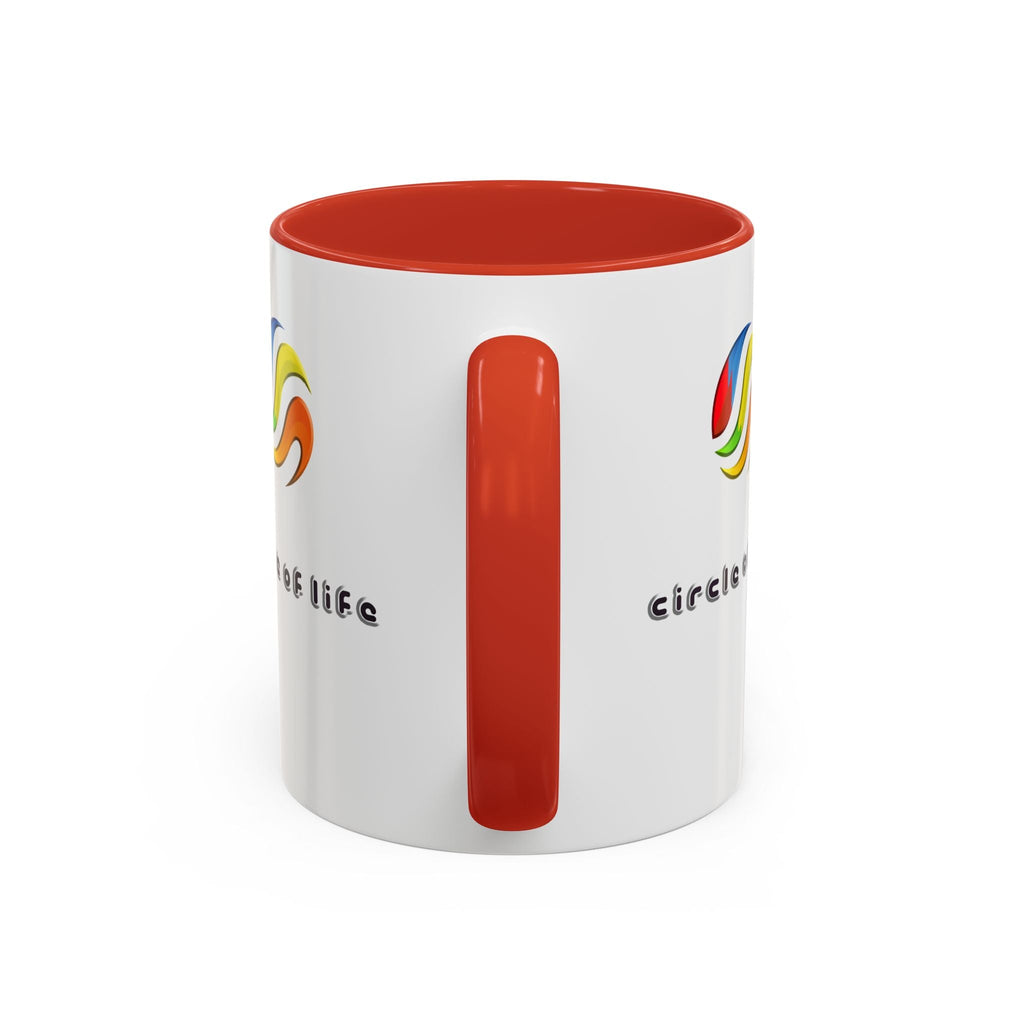 Accent Coffee Mug - (11, 15oz) Circle of Life Stylish Ceramic Mug
