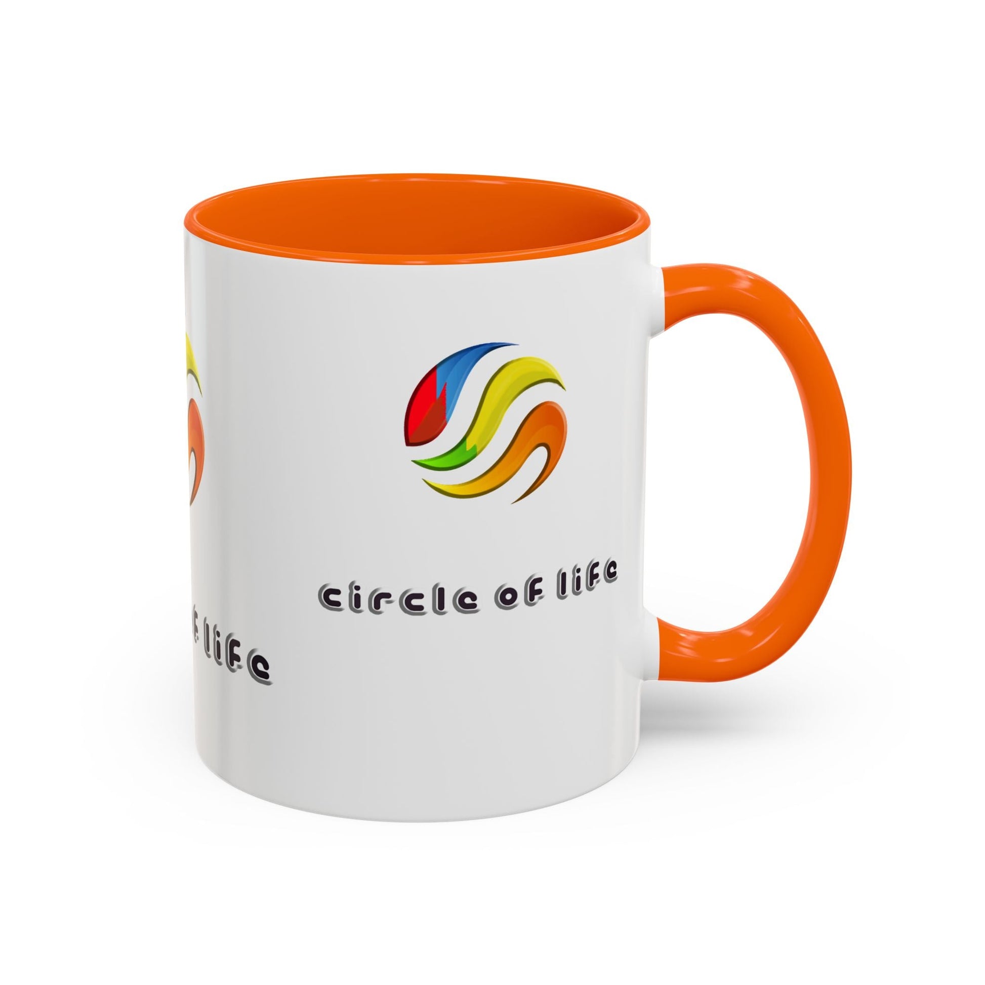 Accent Coffee Mug - (11, 15oz) Circle of Life Stylish Ceramic Mug