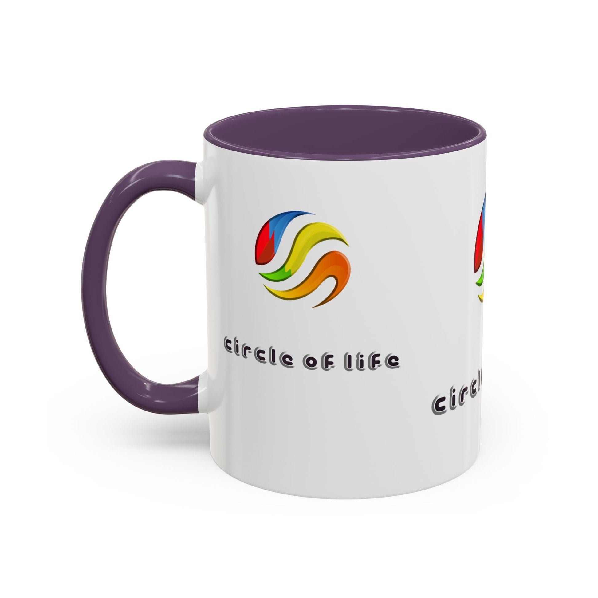 Accent Coffee Mug - (11, 15oz) Circle of Life Stylish Ceramic Mug