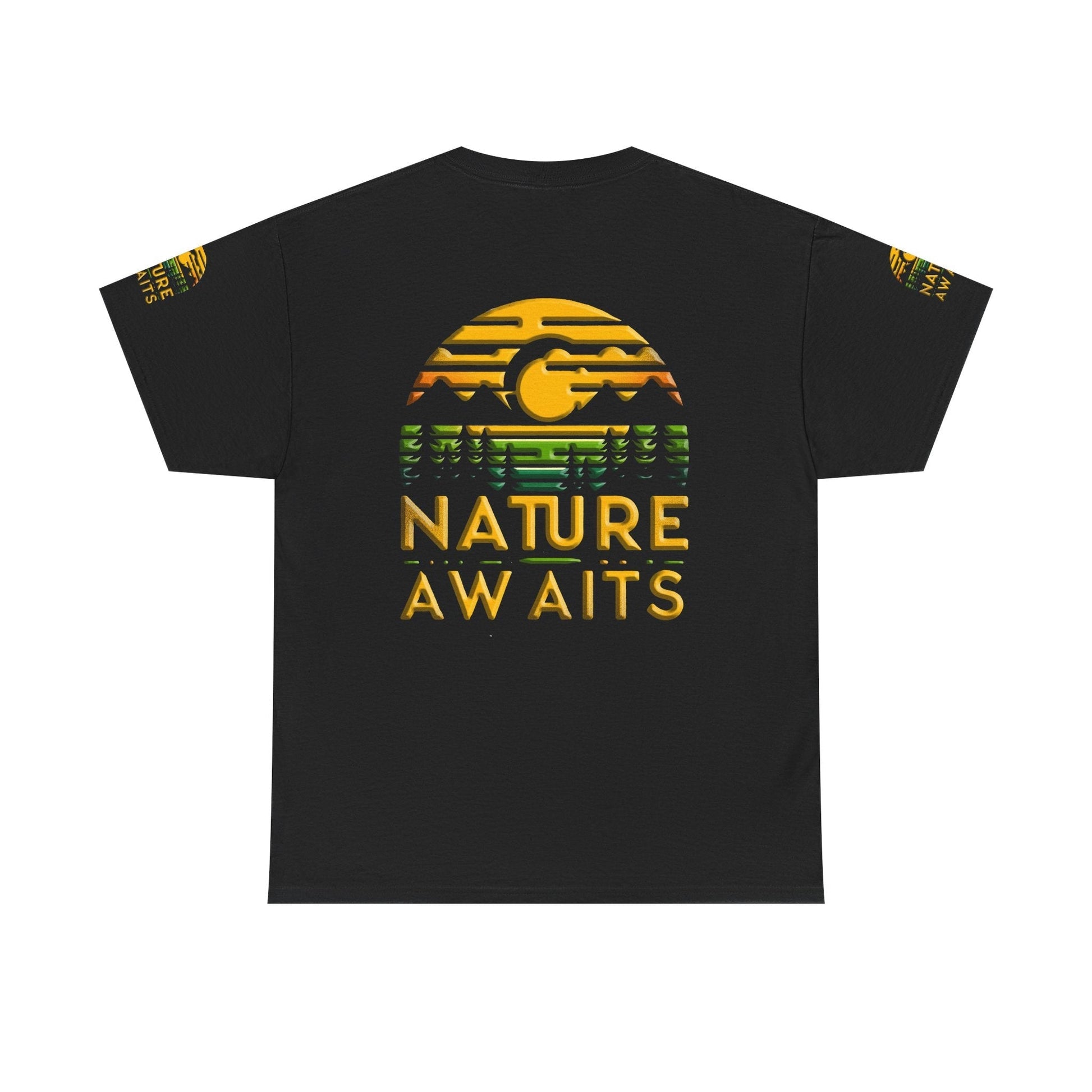 Unisex Heavy Cotton t-shirt nature Awaits t-shirt for Durability