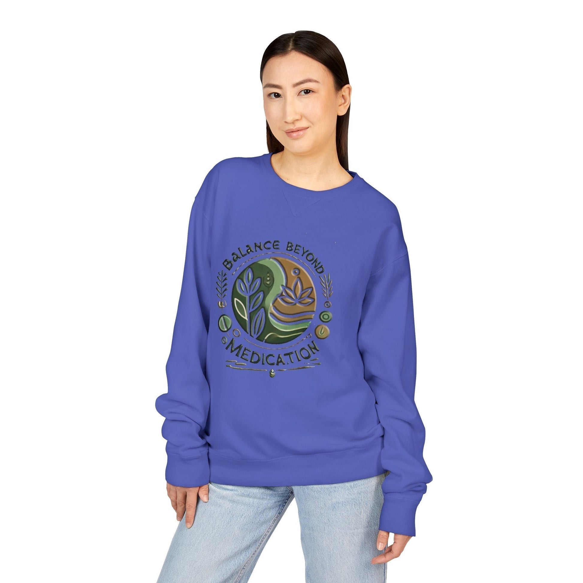 Unisex ComfortWash Garment Dyed - Crewneck Balance Beyond Medication