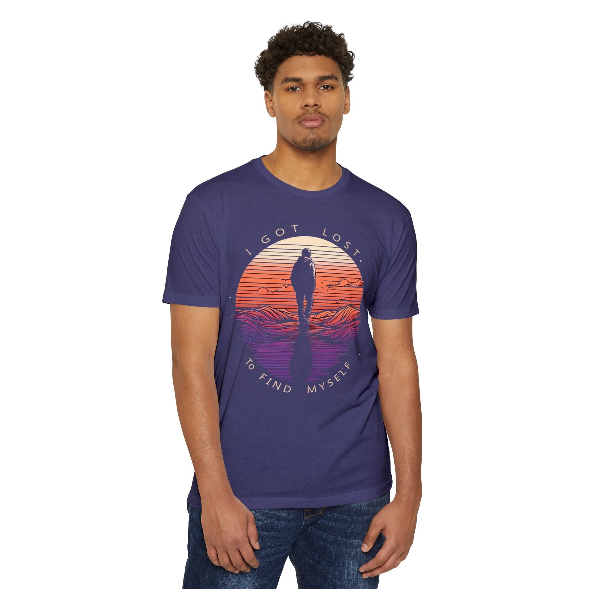 Unisex T-Shirt Lost to Find - Stylish Casual Inspirational Quote Shirt