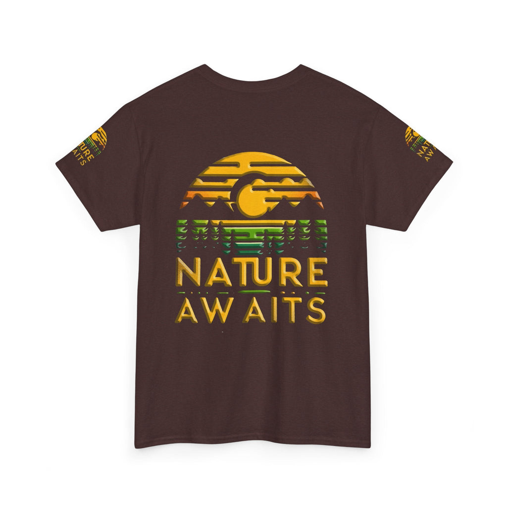 Unisex Heavy Cotton t-shirt nature Awaits t-shirt for Durability