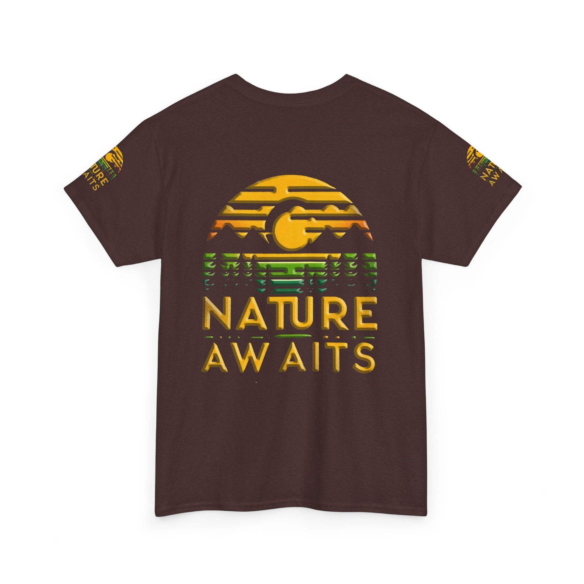 Unisex Heavy Cotton t-shirt nature Awaits t-shirt for Durability