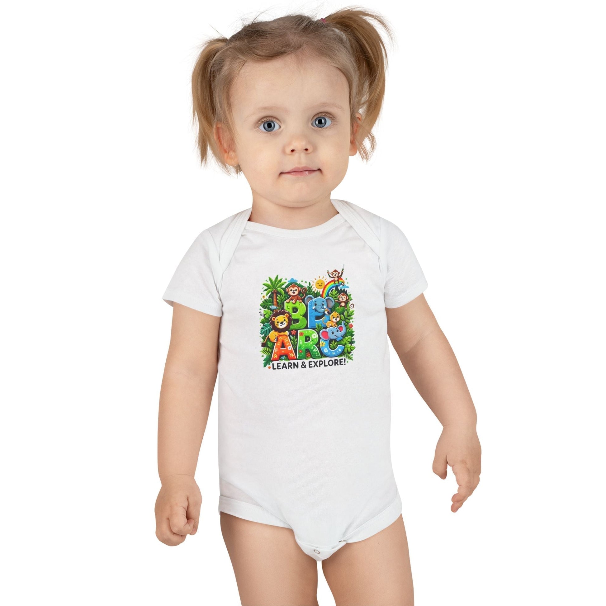 Baby Short Sleeve Onesie - Learn and Explore - Comfort for Little Ones