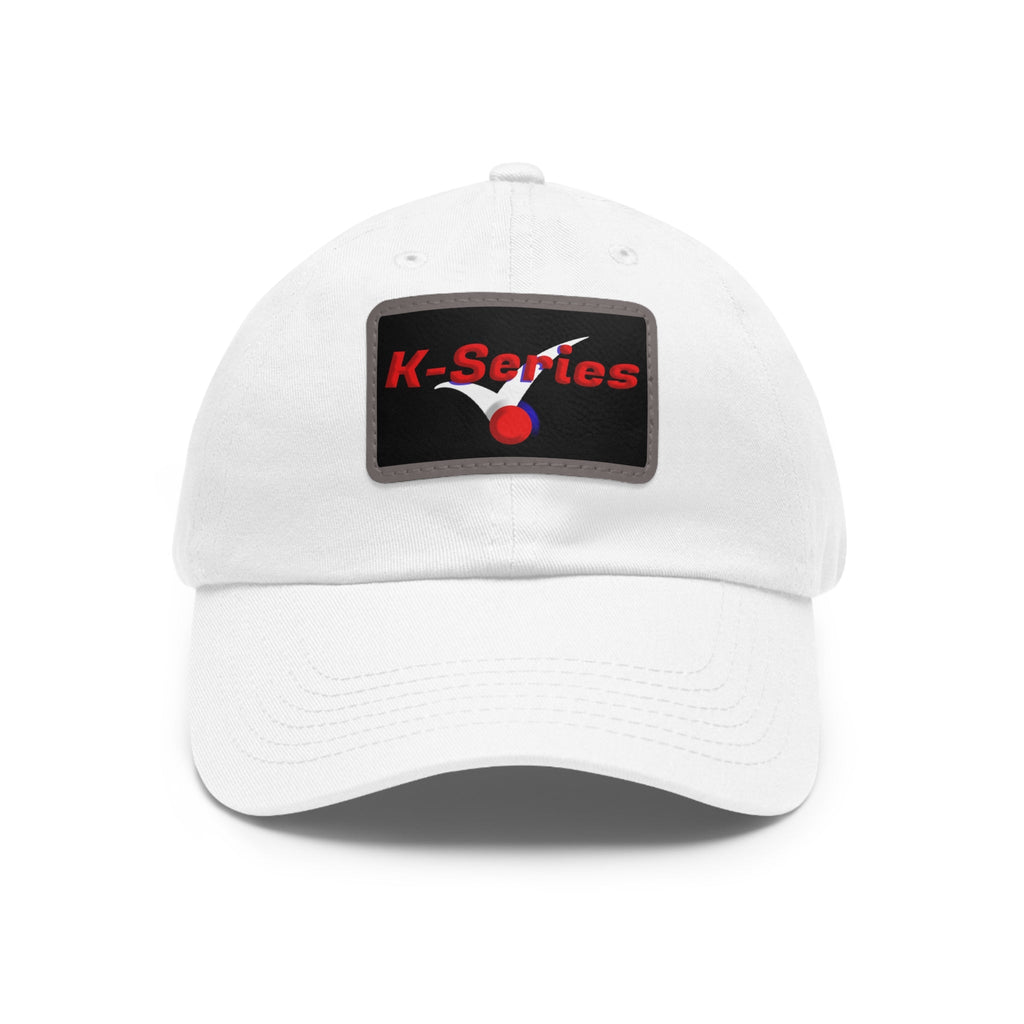 Dad Hat with Leather Patch - (Rectangle) "K- Series" Stylish Headwear