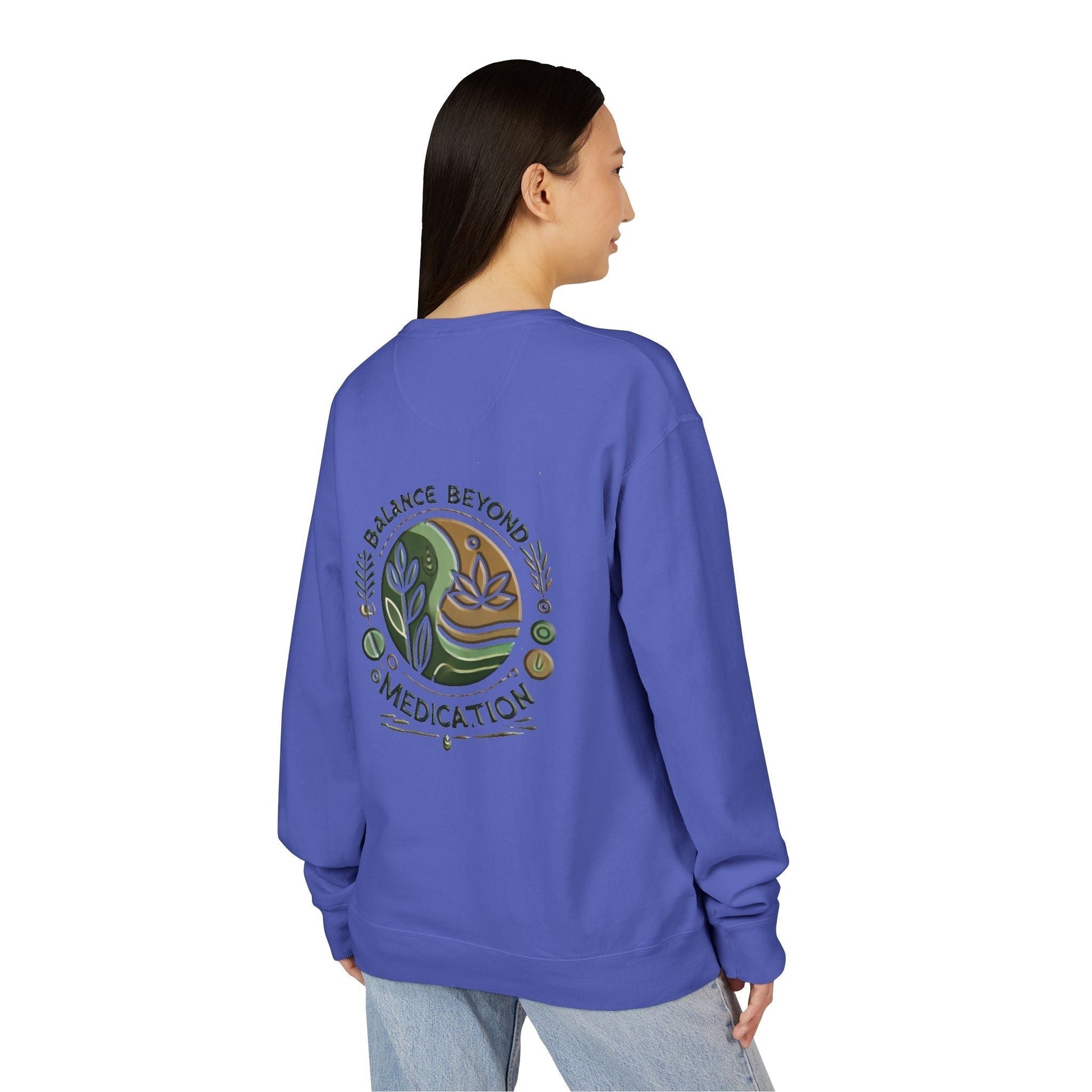 Unisex ComfortWash Garment Dyed - Crewneck Balance Beyond Medication