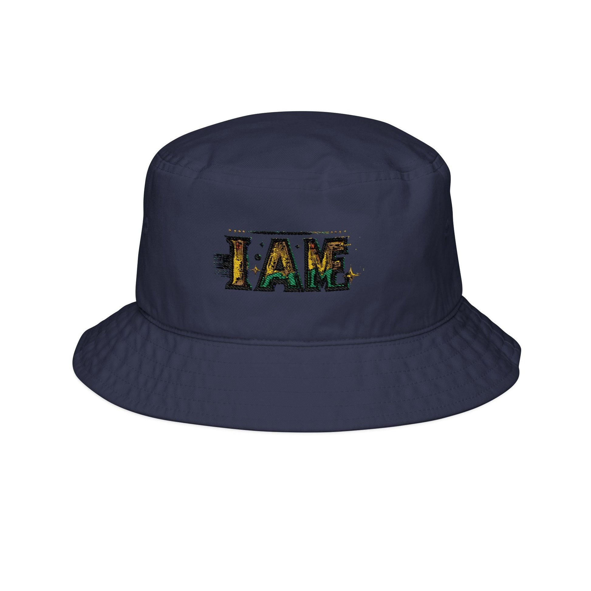 Colorful I AM Bucket Hat - Stylish Embroidered Sun Protection
