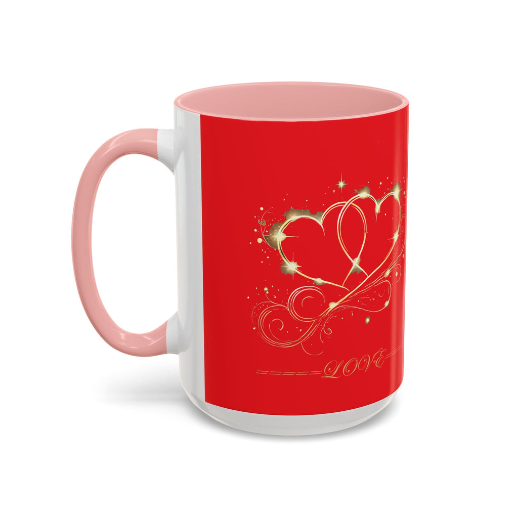 Accent Coffee Mug - (11, 15oz) Valentine Mug Special Bold Color