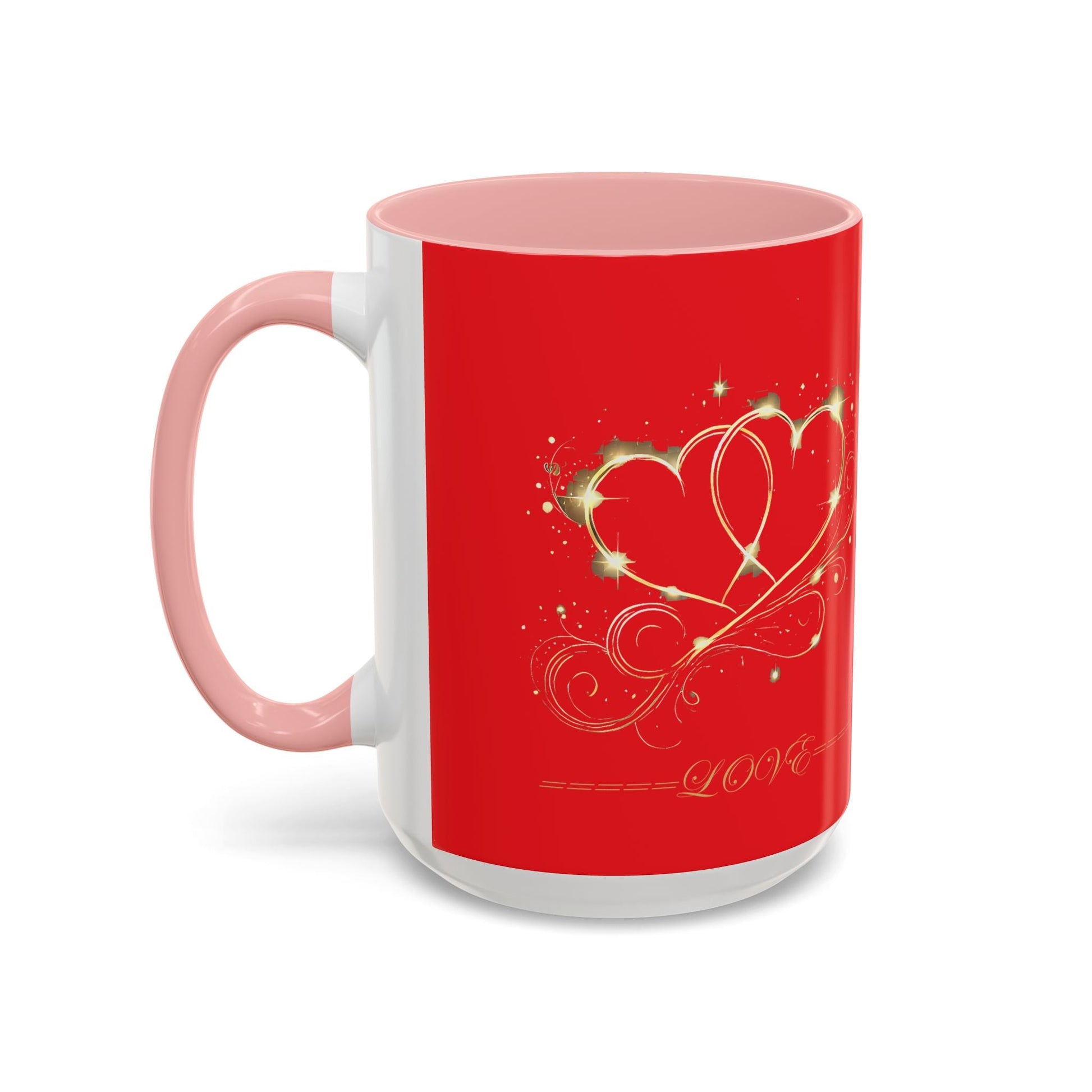 Accent Coffee Mug - (11, 15oz) Valentine Mug Special Bold Color