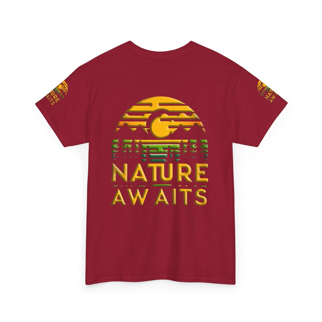 Unisex Heavy Cotton t-shirt nature Awaits t-shirt for Durability