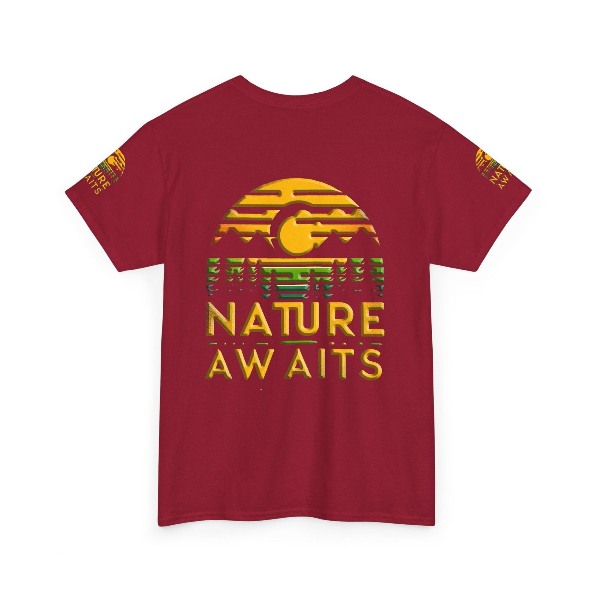 Unisex Heavy Cotton t-shirt nature Awaits t-shirt for Durability
