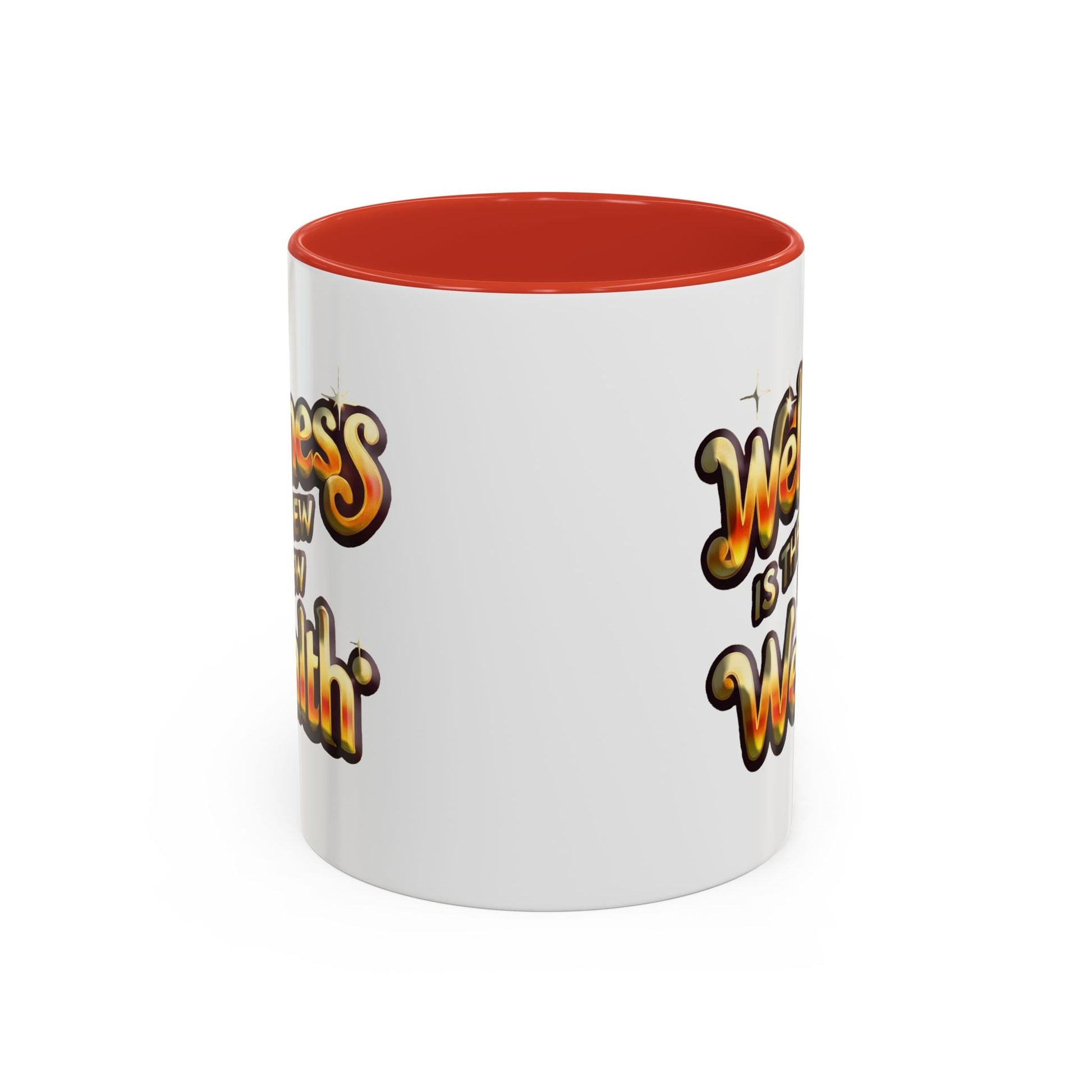 Accent Coffee Mug (11, 15oz) Wellness is the New Wealth