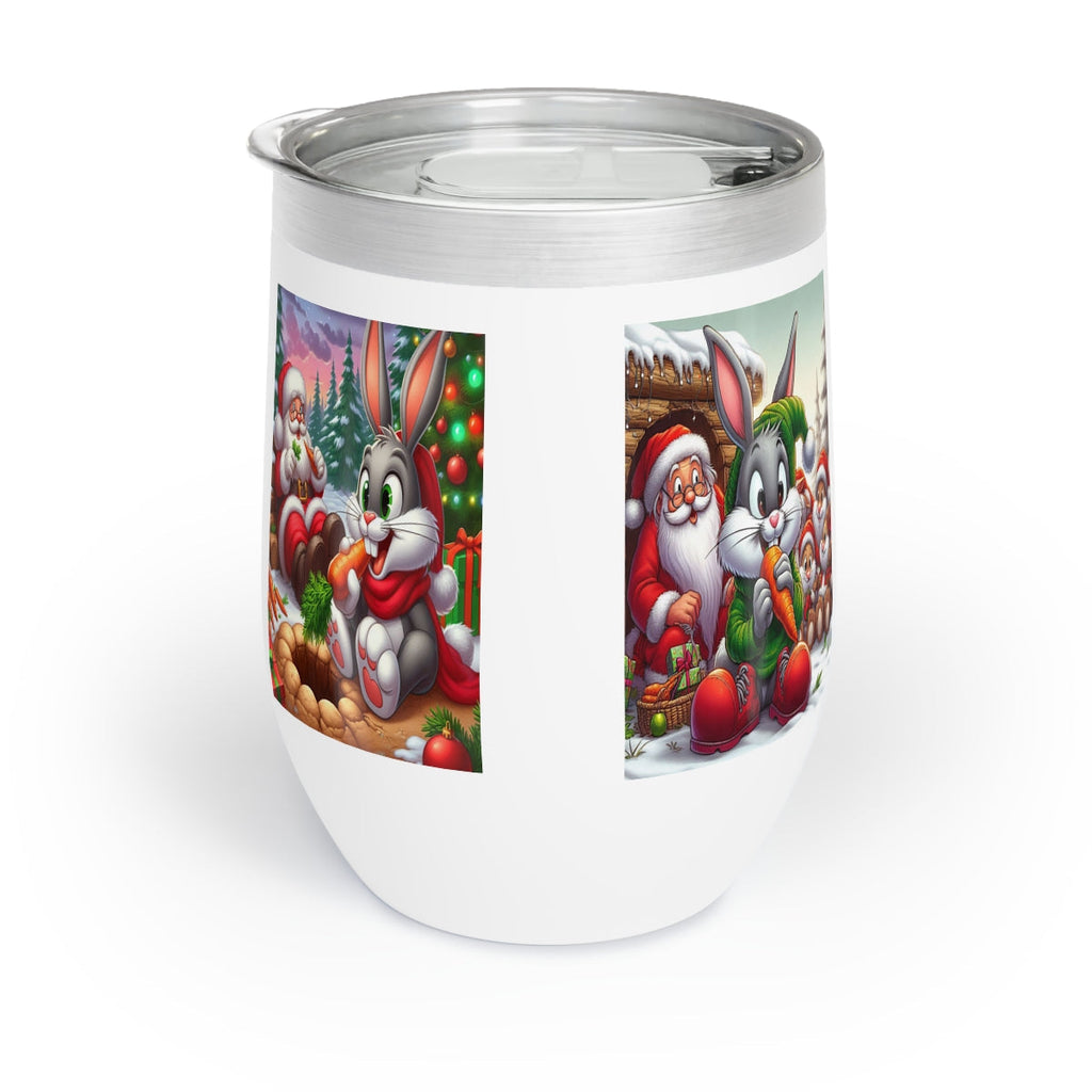 Chill Wine Tumbler "Christmas Design" Insulated & Durable Design