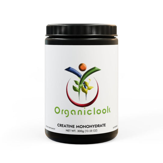 Creatine Monohydrate Supplement bottle, 300g, for optimizing performance and muscle recovery.